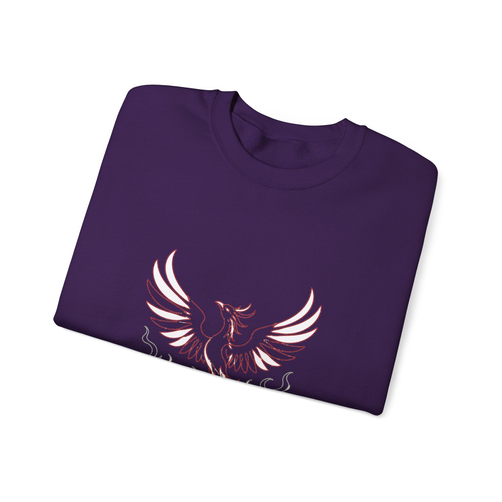 Matching Couple Sweatshirt - Dragon & Phoenix Matching Couple Crewneck Sweatshirt Minimalist Art His Hers Valentine Gift - Design B