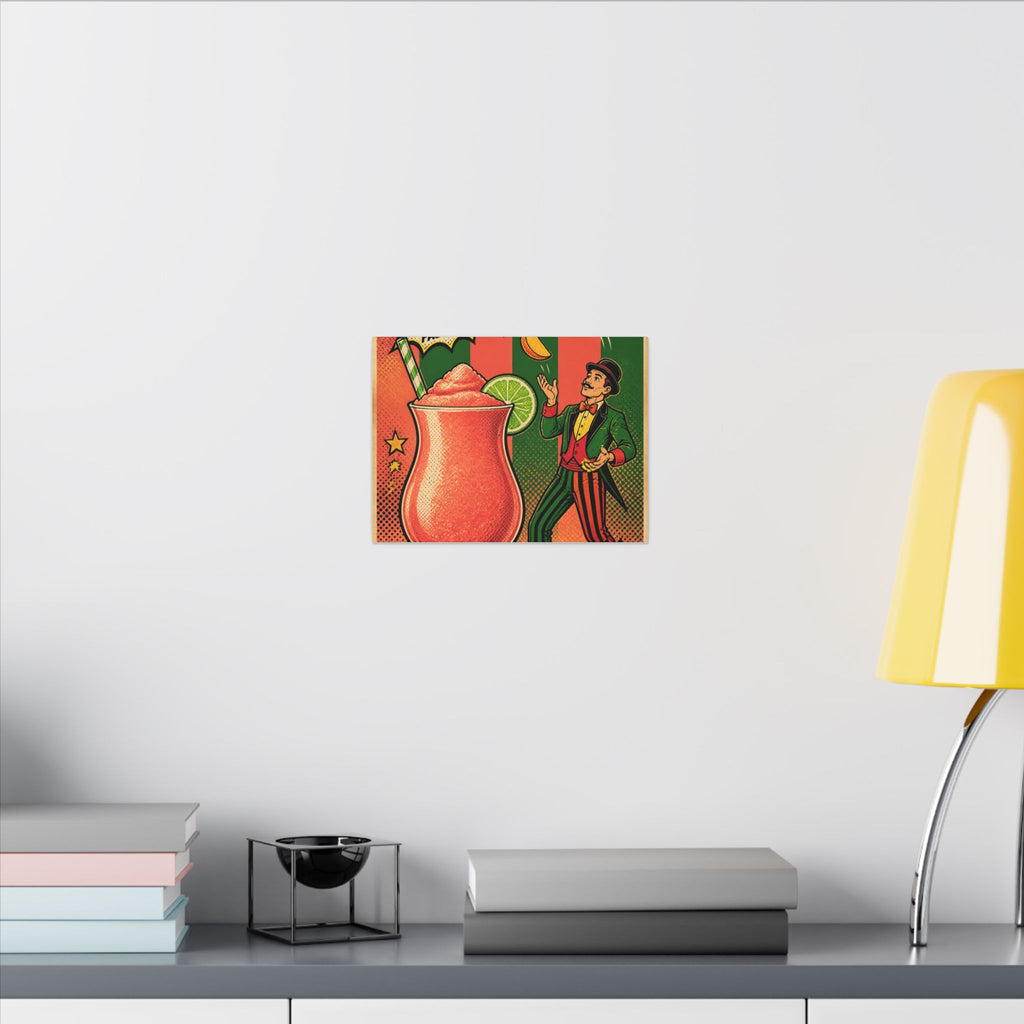 Daiquiri Fruit Juggler Wall Art Canvas 16×20 Pop Art Living Room Decor Maximalist Print