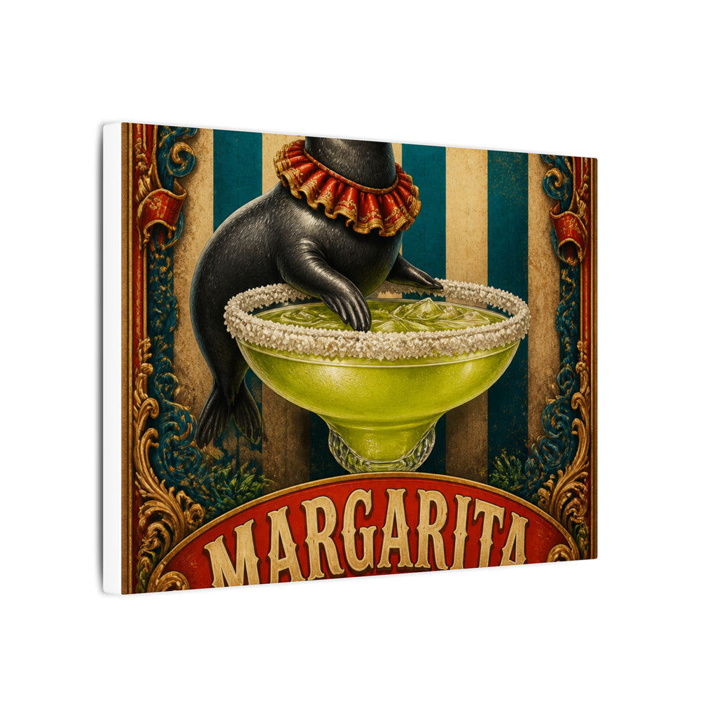 Margarita Balancing Seal Wall Art Canvas 24×36 Baroque Studio Decor Maximalist Print