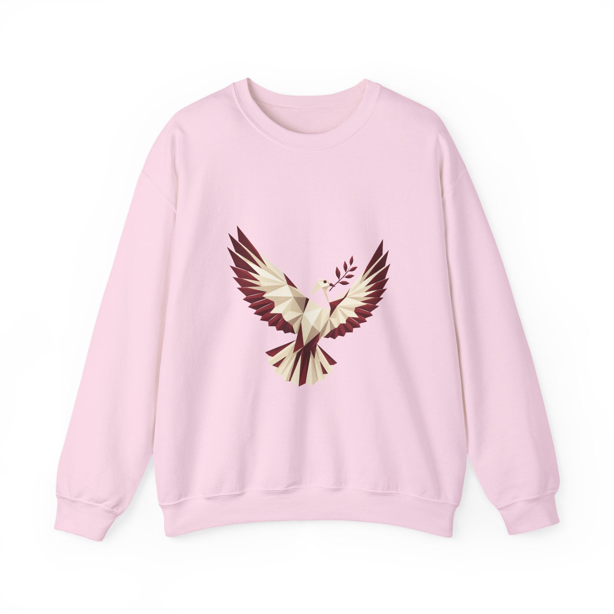 Matching Couple Sweatshirt - Wolf & Dove Matching Couple Comfort Colors Crew Geometric Art His Hers Love Gift - Design B
