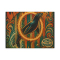 Seal Fire Hoop Wall Art Canvas 16×20 Psychedelic Cafe Decor Maximalist Print