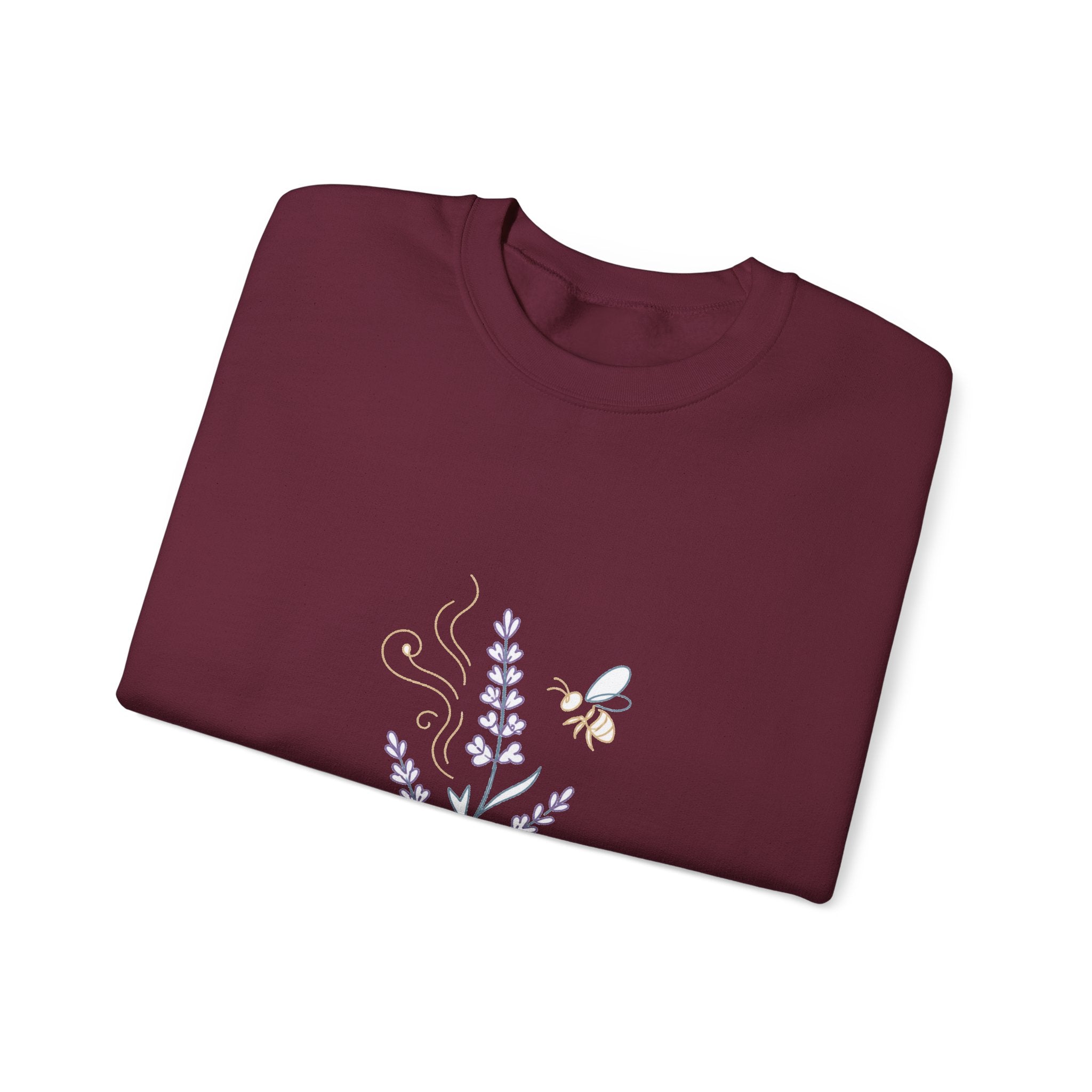 Matching Couple Sweatshirt - Lavender & Thistle Matching Couple Premium Fleece Sweatshirt Minimalist Art His Hers Christmas Gift - Design A
