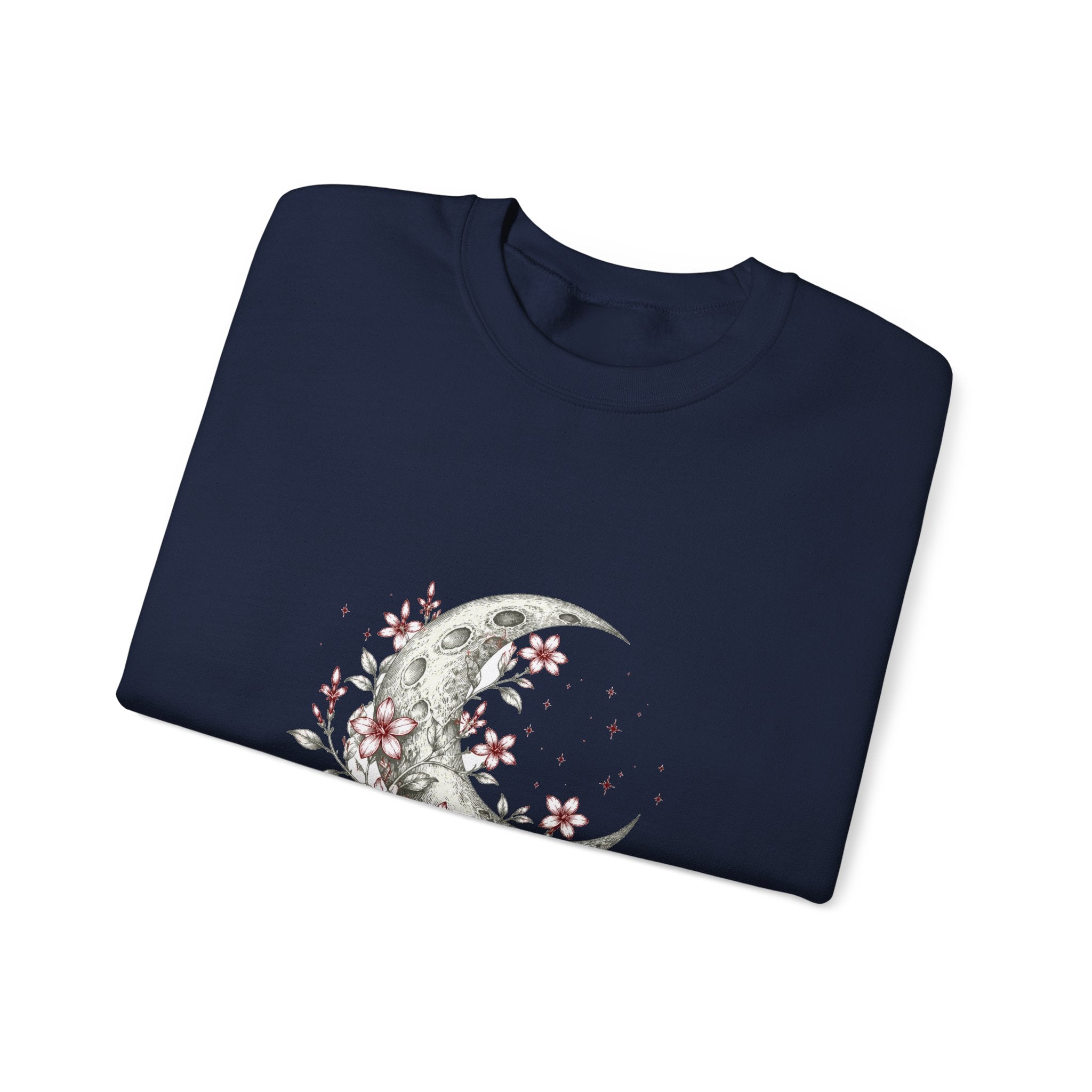 Matching Couple Sweatshirt - Sun & Moon Matching Couple Crewneck Sweatshirt Hand-Drawn Art His Hers Best Friend Gift - Design A