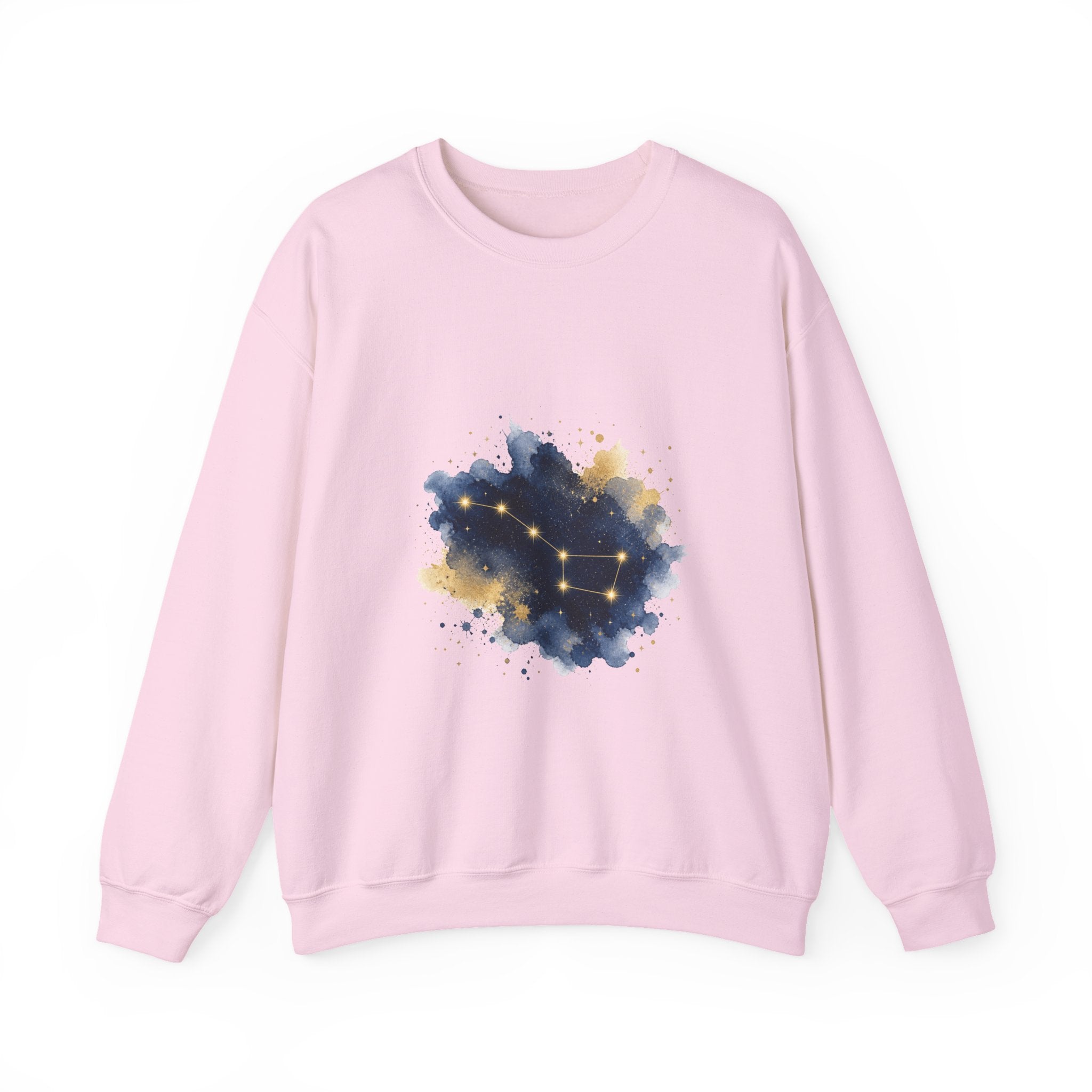 Matching Couple Sweatshirt - Big & Little Dipper Matching Couple Comfort Colors Crew Watercolor Art His Hers Birthday Gift - Design A