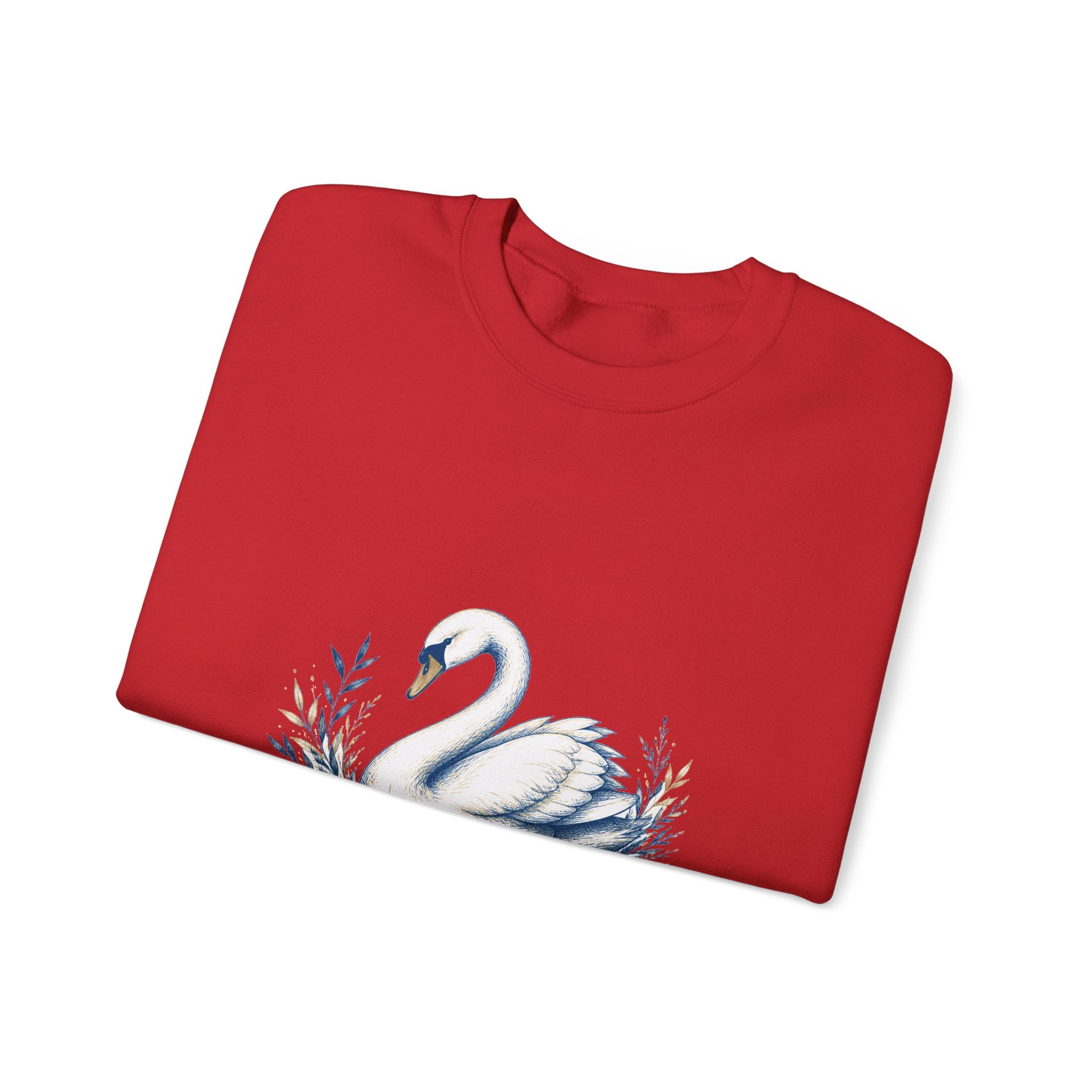 Matching Couple Sweatshirt - Raven & Swan Matching Couple Crewneck Sweatshirt Hand-Drawn Art His Hers Best Friend Gift - Design B