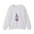 Matching Couple Sweatshirt - Lavender & Thistle Matching Couple Crewneck Sweatshirt Watercolor Art His Hers Engagement Gift - Design A