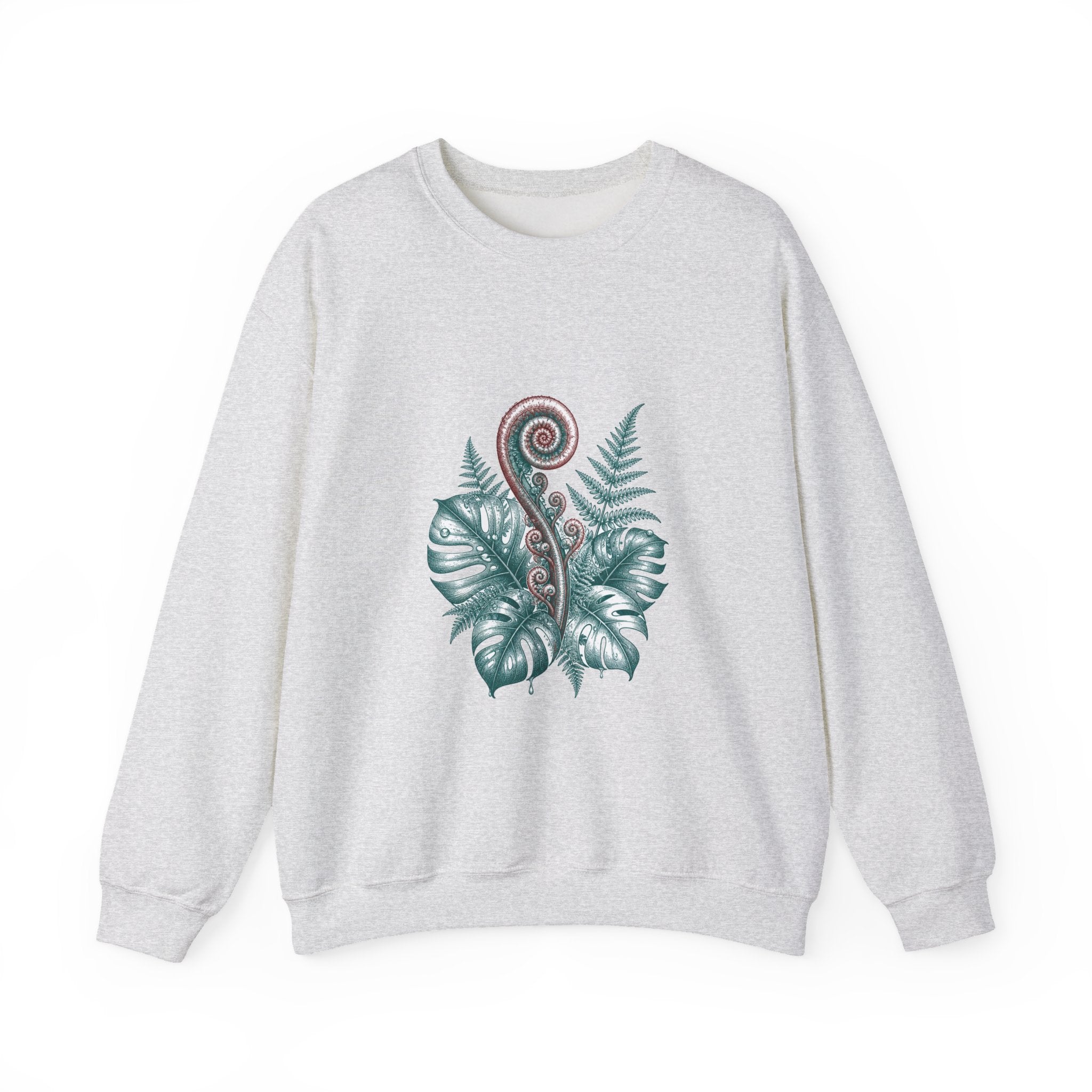 Matching Couple Sweatshirt - Desert & Rainforest Matching Couple Comfort Colors Crew Hand-Drawn Art His Hers Anniversary Gift - Design B