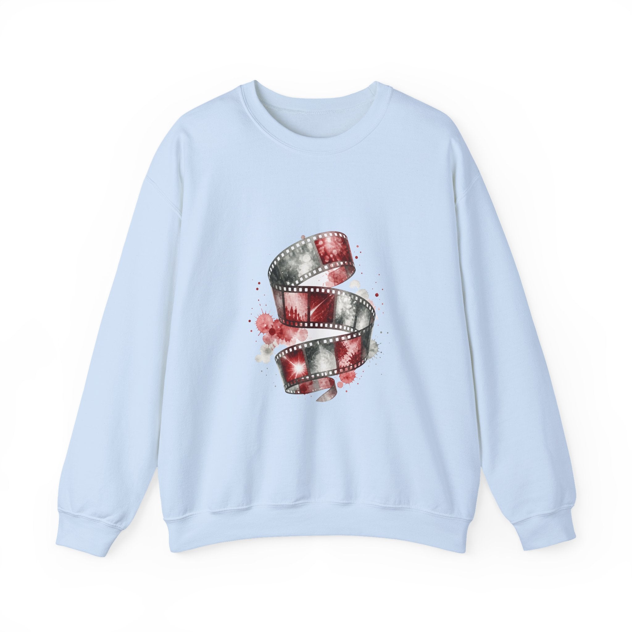 Matching Couple Sweatshirt - Camera & Film Matching Couple Comfort Colors Crew Watercolor Art His Hers Birthday Gift - Design B