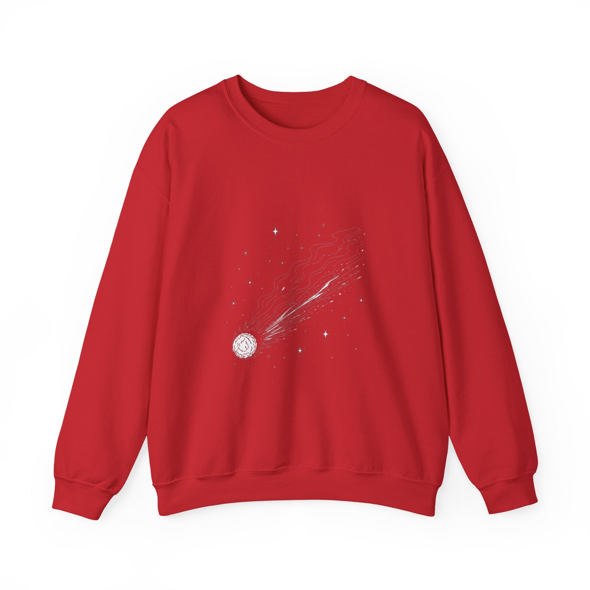 Matching Couple Sweatshirt - Comet & Asteroid Matching Couple Comfort Colors Crew Minimalist Art His Hers Christmas Gift - Design A