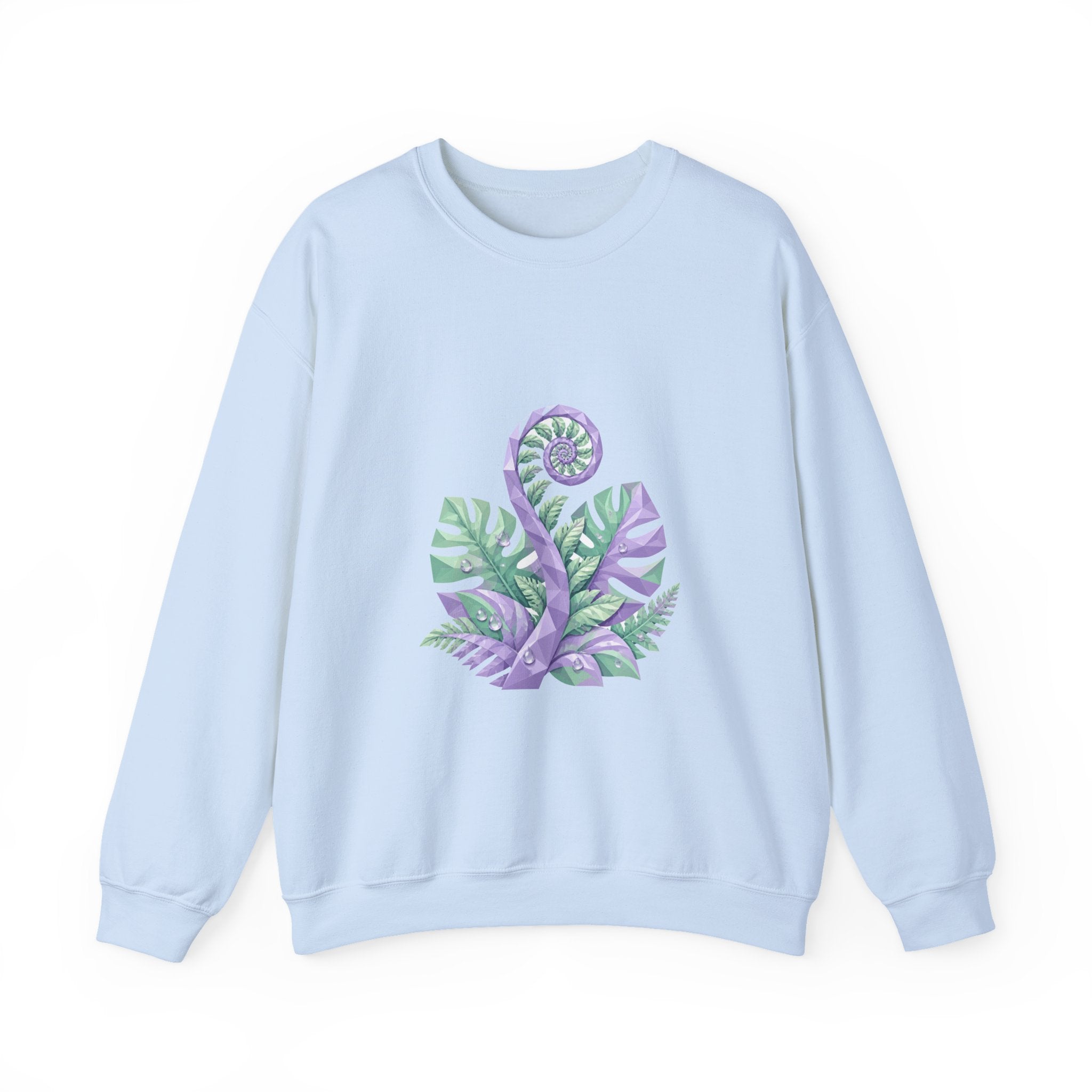 Matching Couple Sweatshirt - Desert & Rainforest Matching Couple Premium Fleece Sweatshirt Geometric Art His Hers Love Gift - Design B
