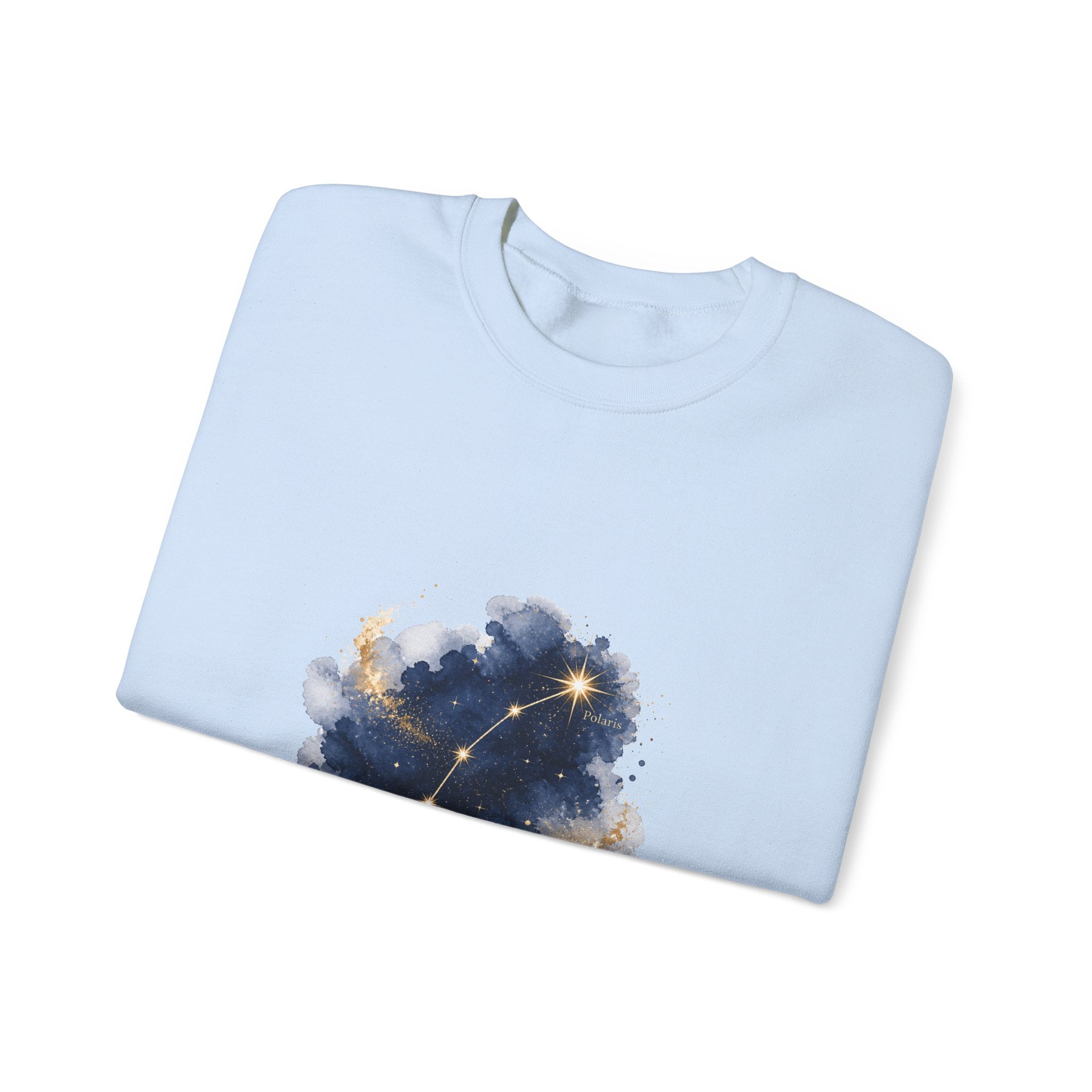 Matching Couple Sweatshirt - Big & Little Dipper Matching Couple Comfort Colors Crew Watercolor Art His Hers Birthday Gift - Design B