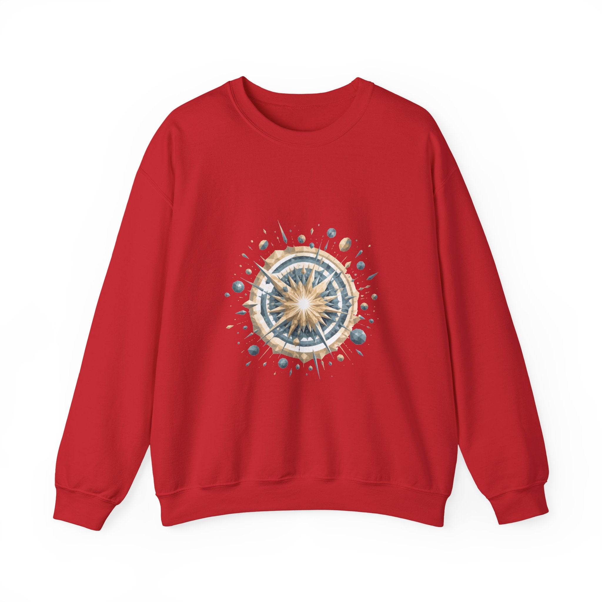 Matching Couple Sweatshirt - Galaxy & Supernova Matching Couple Premium Fleece Sweatshirt Geometric Art His Hers Love Gift - Design B