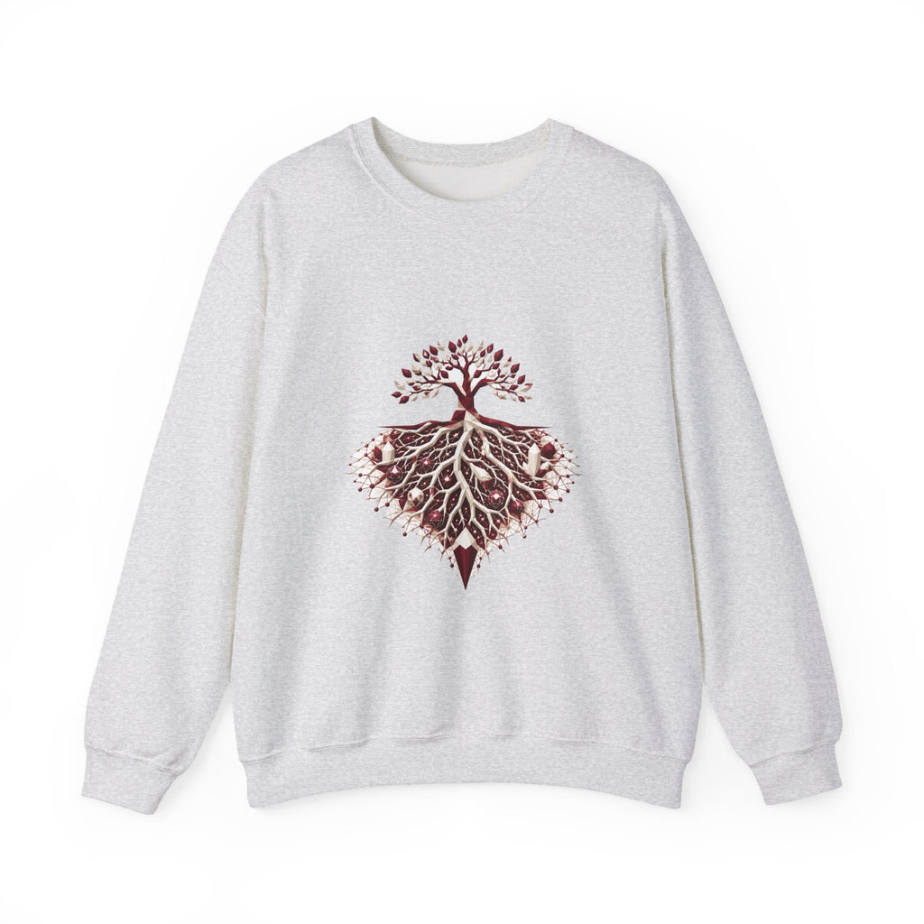 Matching Couple Sweatshirt - Ancient Oak & Deep Roots Matching Couple Premium Fleece Sweatshirt Geometric Art His Hers Love Gift - Design B