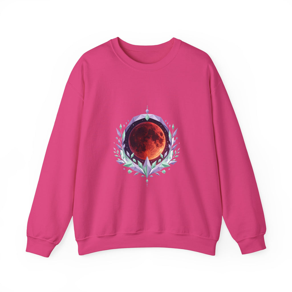 Matching Couple Sweatshirt - Solar & Lunar Eclipse Matching Couple Comfort Colors Crew Geometric Art His Hers Love Gift - Design B