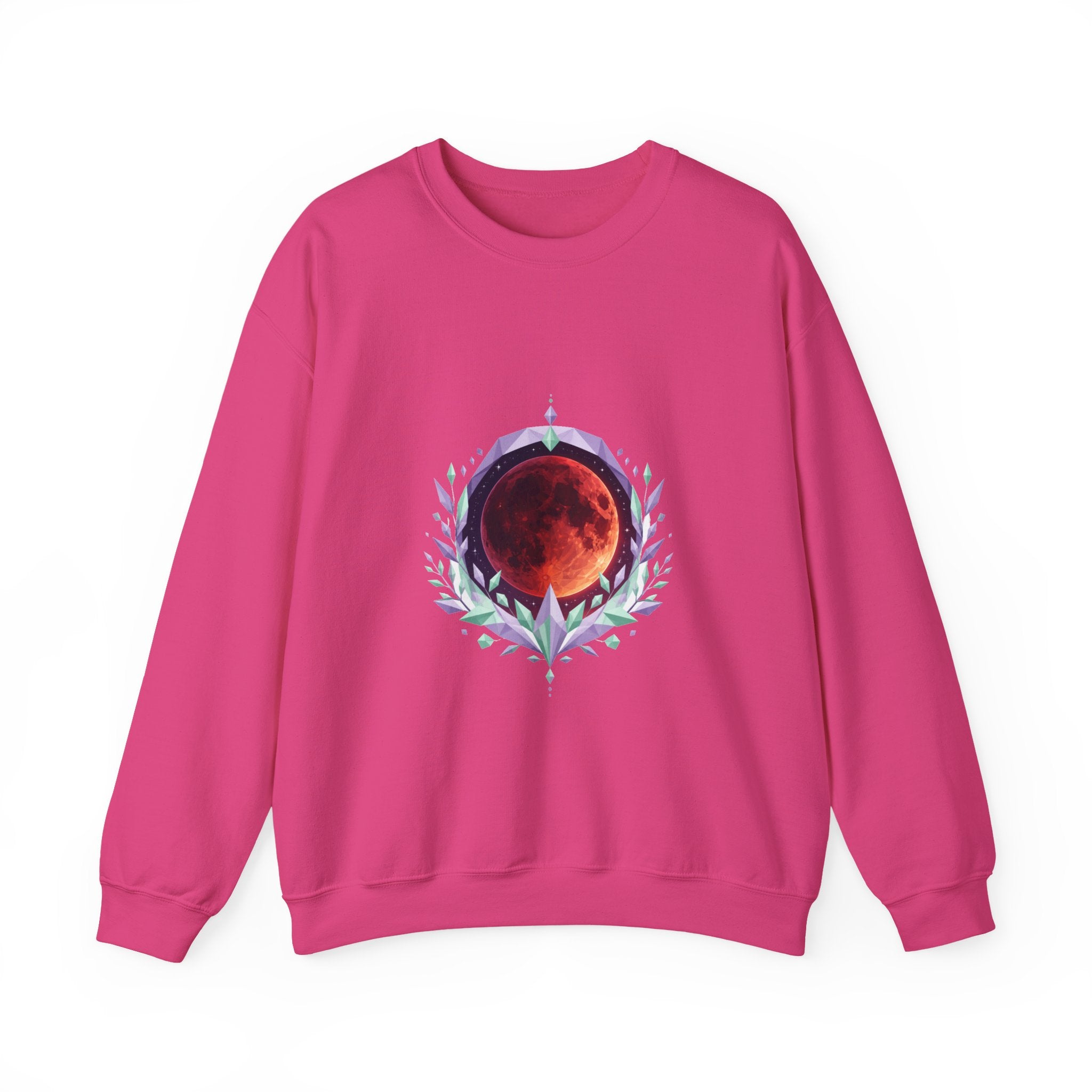 Matching Couple Sweatshirt - Solar & Lunar Eclipse Matching Couple Comfort Colors Crew Geometric Art His Hers Love Gift - Design B