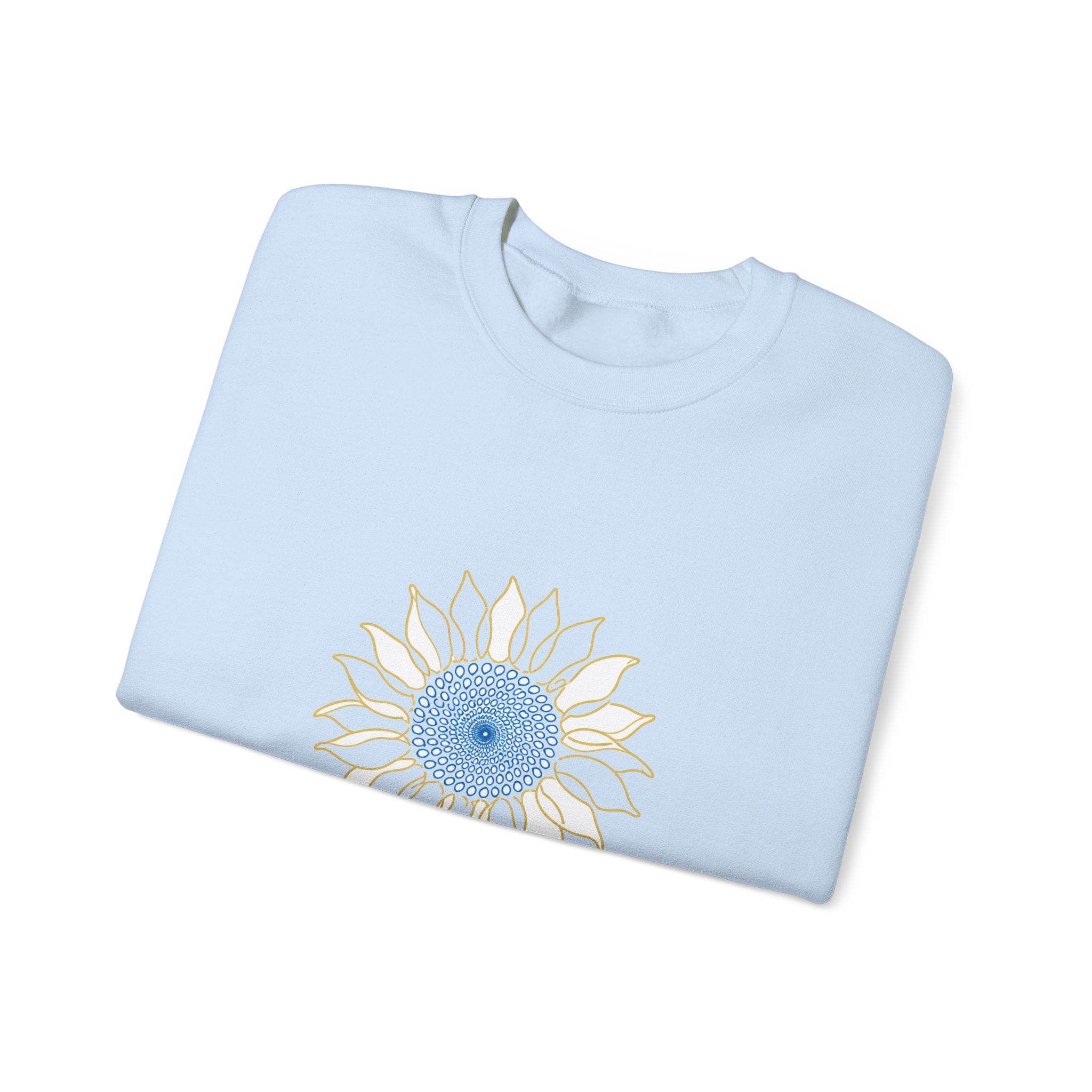Matching Couple Sweatshirt - Sunflower & Moonflower Matching Couple Crewneck Sweatshirt Minimalist Art His Hers Valentine Gift - Design A