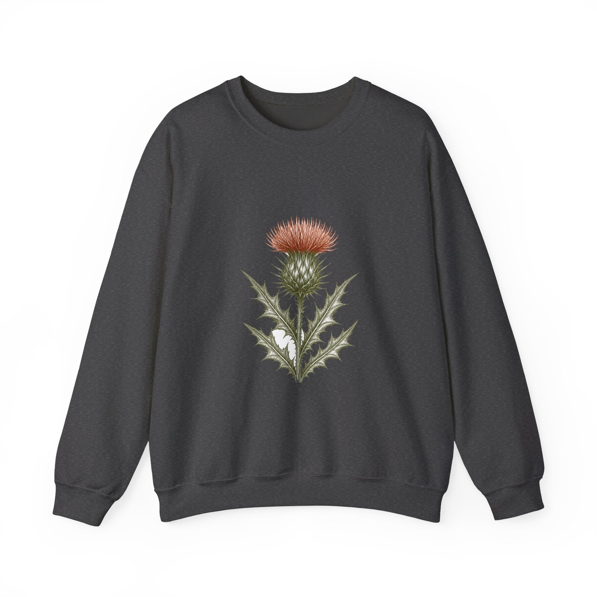 Matching Couple Sweatshirt - Lavender & Thistle Matching Couple Crewneck Sweatshirt Hand-Drawn Art His Hers Best Friend Gift - Design B