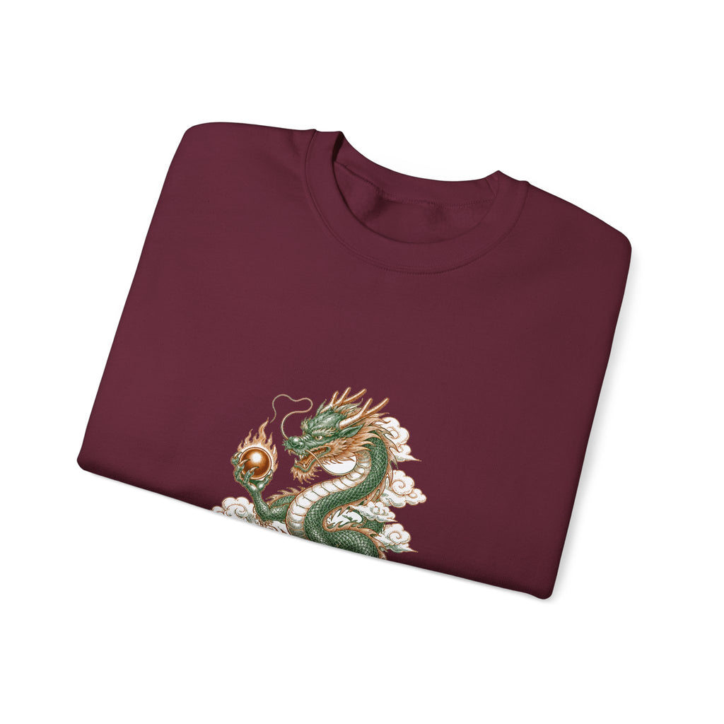 Matching Couple Sweatshirt - Dragon & Phoenix Matching Couple Comfort Colors Crew Hand-Drawn Art His Hers Anniversary Gift - Design A