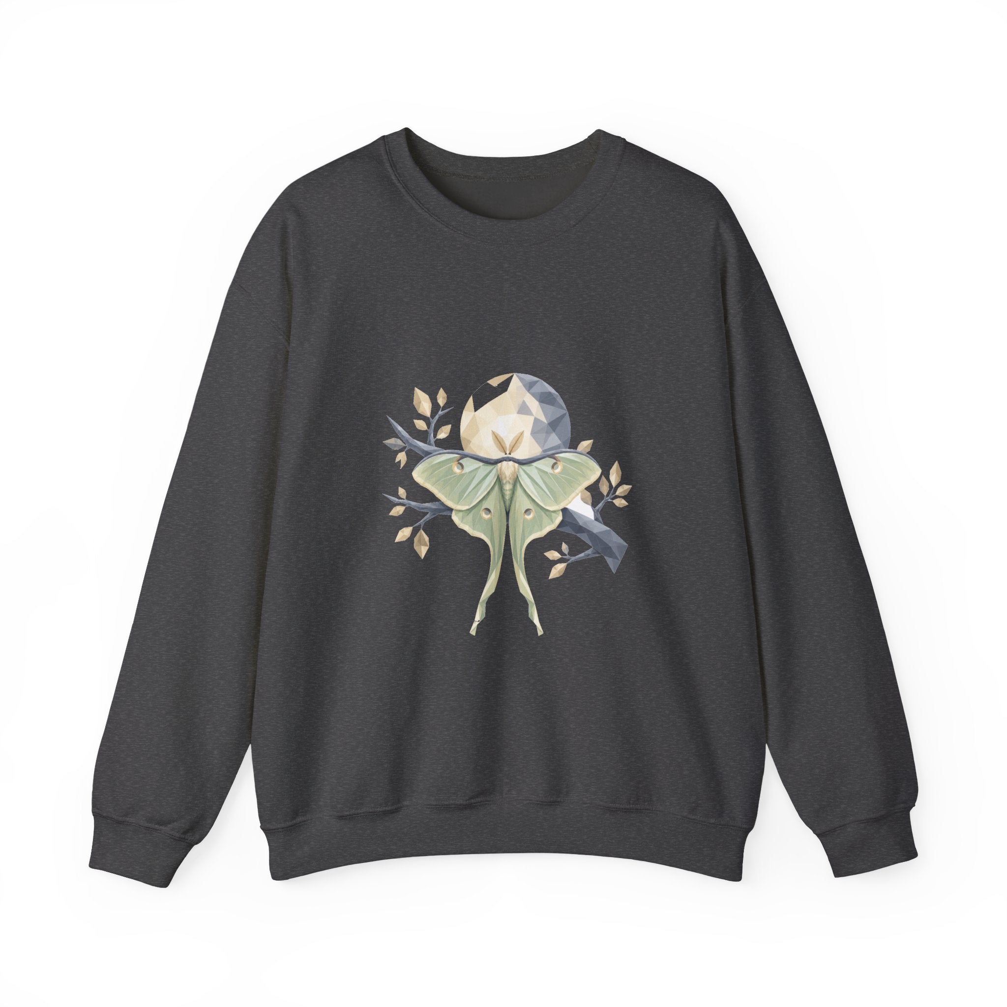 Matching Couple Sweatshirt - Butterfly & Moth Matching Couple Premium Fleece Sweatshirt Geometric Art His Hers Love Gift - Design B