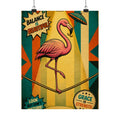 Flamingo Tightrope Wall Art Poster 18×24 Pop Art Living Room Decor Maximalist Print