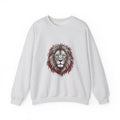 Matching Couple Sweatshirt - Lion & Lamb Matching Couple Crewneck Sweatshirt Hand-Drawn Art His Hers Best Friend Gift - Design A