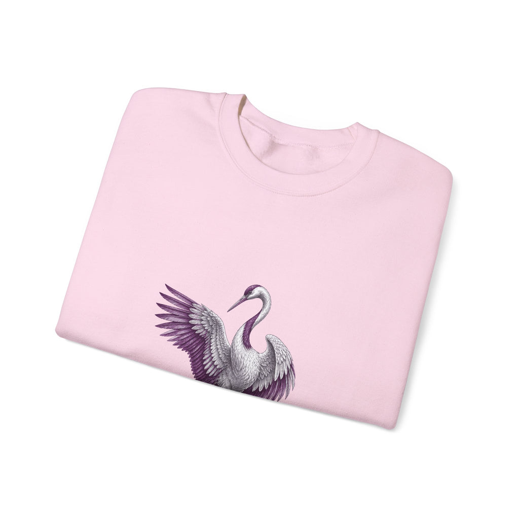 Matching Couple Sweatshirt - Tiger & Crane Matching Couple Crewneck Sweatshirt Hand-Drawn Art His Hers Best Friend Gift - Design B
