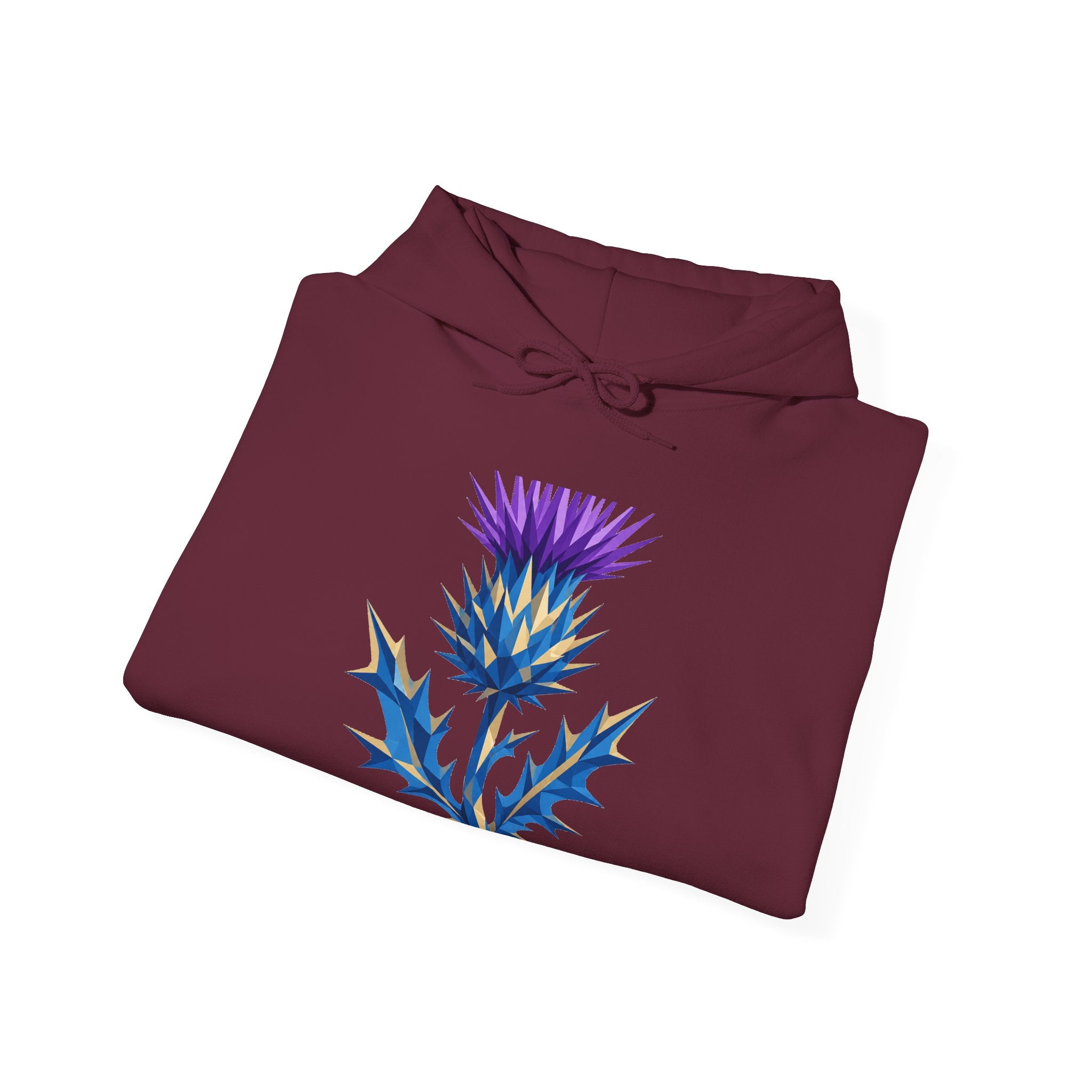 Matching Couple Sweatshirt - Lavender & Thistle Matching Couple Hooded Sweatshirt Geometric Art His Hers Couple Gift - Design B