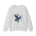 Matching Couple Sweatshirt - Huginn & Muninn Matching Couple Comfort Colors Crew Watercolor Art His Hers Birthday Gift - Design B