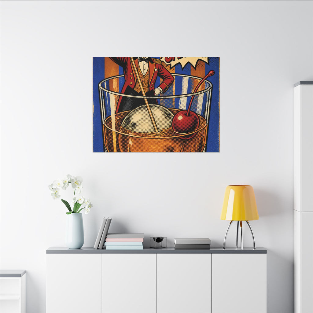 Old Fashioned Ringmaster Wall Art Canvas 16×20 Pop Art Living Room Decor Maximalist Print