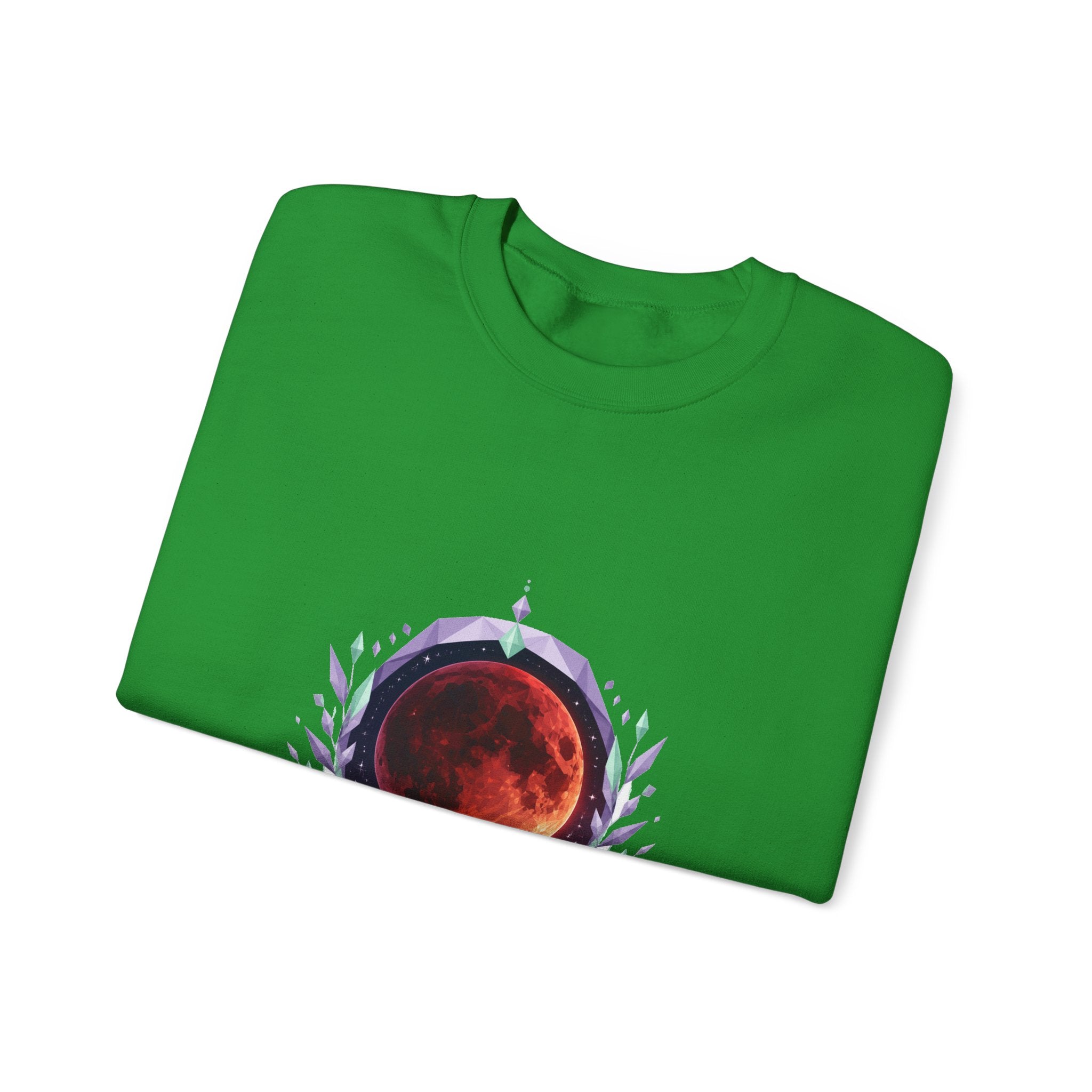 Matching Couple Sweatshirt - Solar & Lunar Eclipse Matching Couple Comfort Colors Crew Geometric Art His Hers Love Gift - Design B