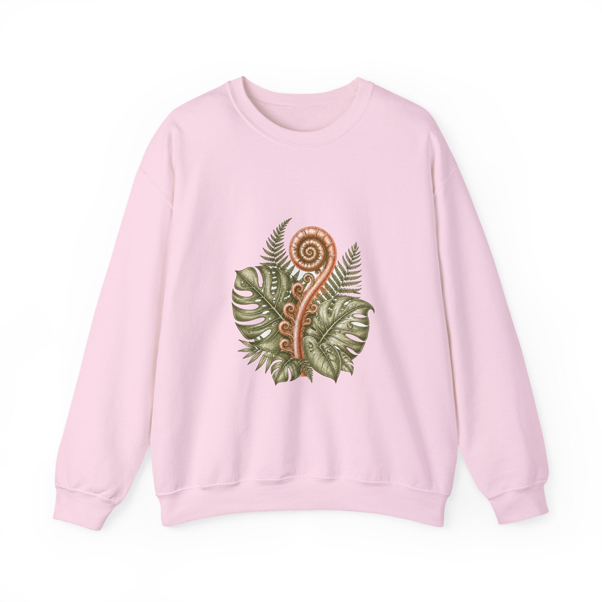 Matching Couple Sweatshirt - Desert & Rainforest Matching Couple Crewneck Sweatshirt Hand-Drawn Art His Hers Best Friend Gift - Design B