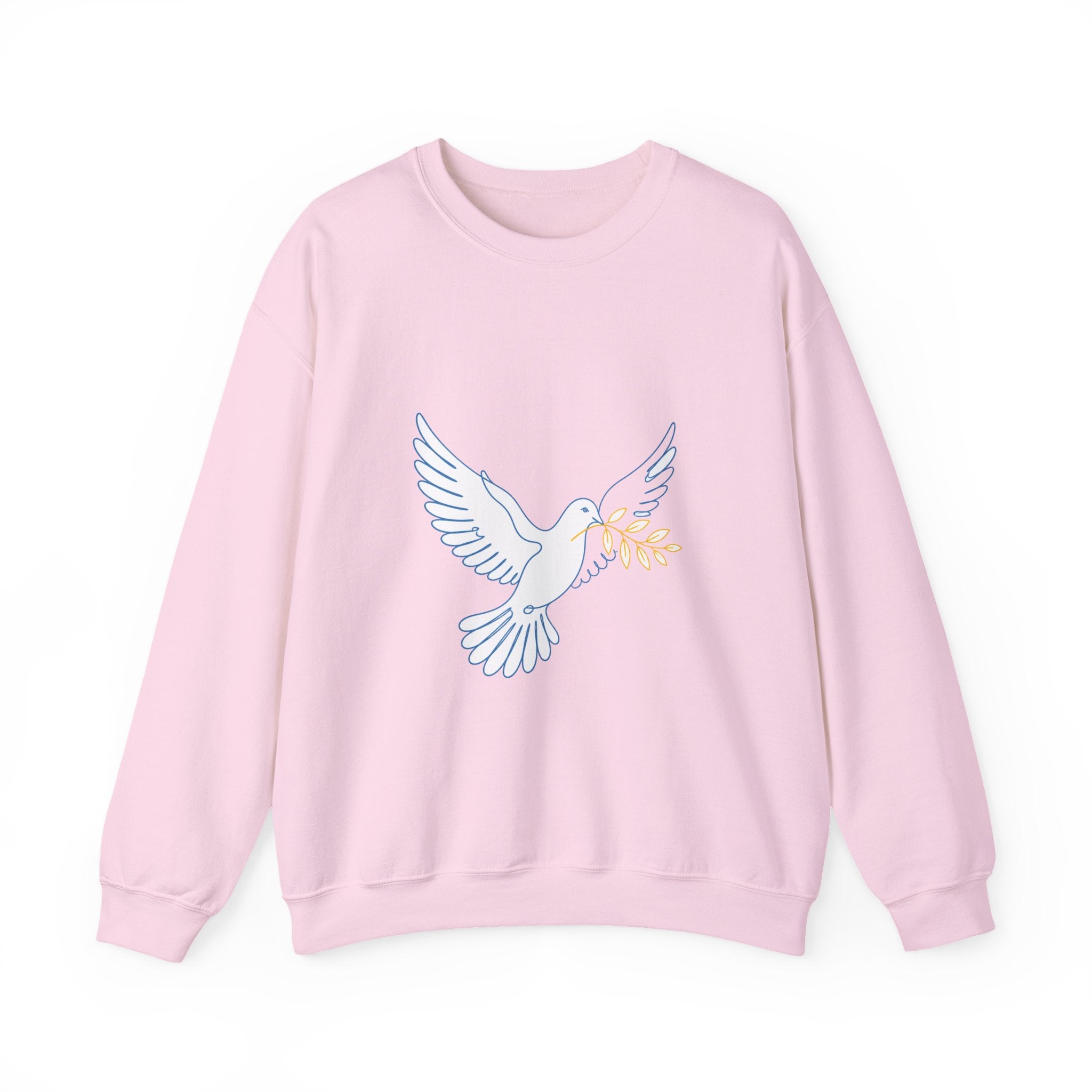 Matching Couple Sweatshirt - Wolf & Dove Matching Couple Crewneck Sweatshirt Minimalist Art His Hers Valentine Gift - Design B