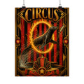 Seal Fire Hoop Wall Art Poster 18×24 Art Deco Entryway Decor Maximalist Print