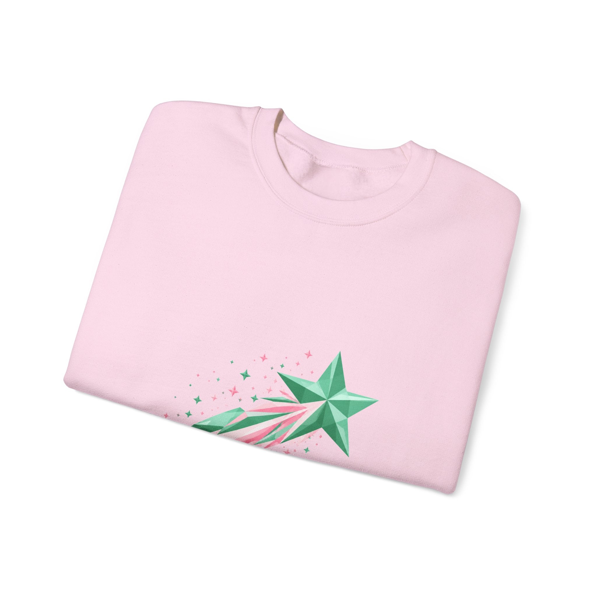 Matching Couple Sweatshirt - Shooting Star & North Star Matching Couple Premium Fleece Sweatshirt Geometric Art His Hers Love Gift - Design A