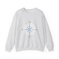 Matching Couple Sweatshirt - Compass North & South Matching Couple Premium Fleece Sweatshirt Minimalist Art His Hers Christmas Gift - Design A