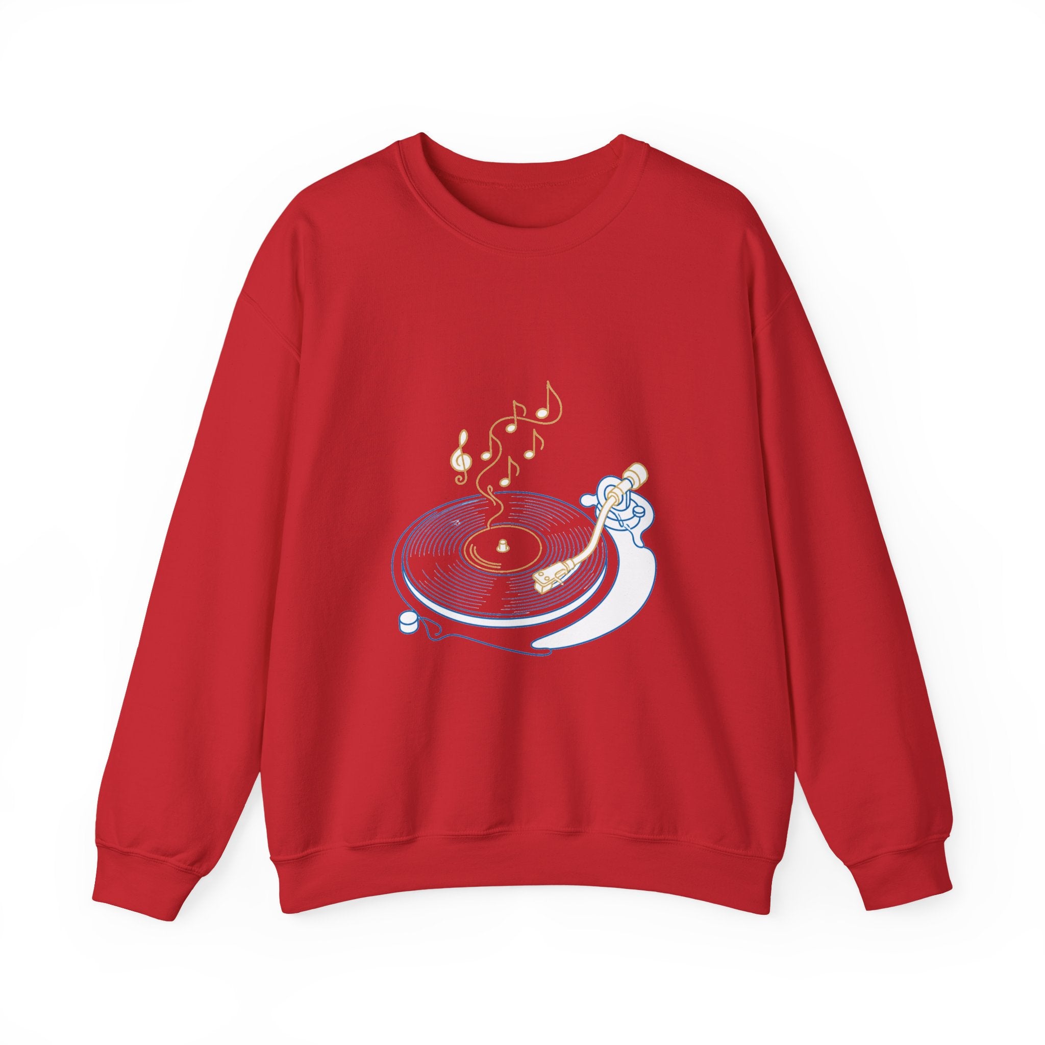 Matching Couple Sweatshirt - Vinyl & Cassette Matching Couple Comfort Colors Crew Minimalist Art His Hers Christmas Gift - Design A