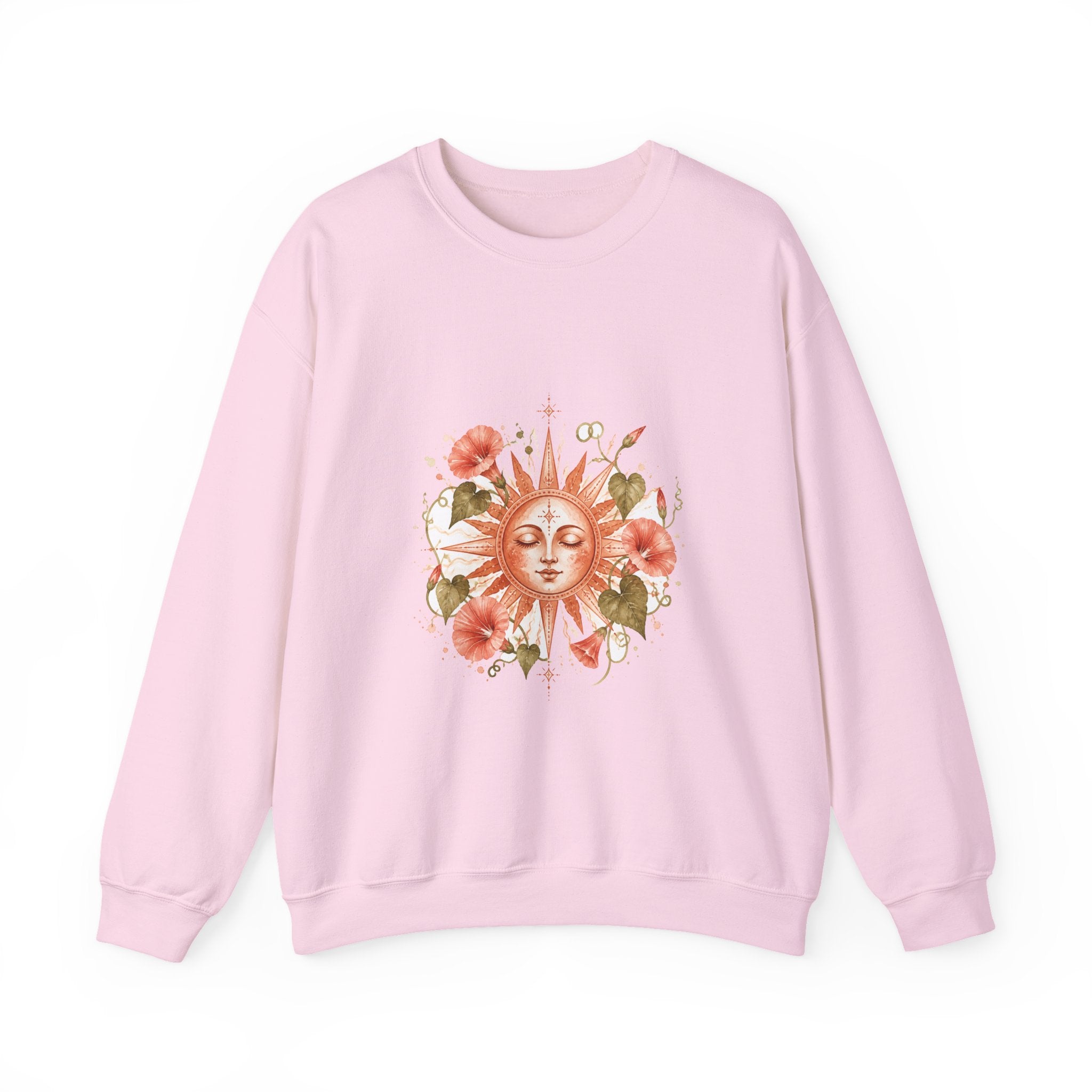 Matching Couple Sweatshirt - Sun & Moon Matching Couple Comfort Colors Crew Watercolor Art His Hers Birthday Gift - Design B