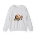 Matching Couple Sweatshirt - Astronaut & Planet Matching Couple Comfort Colors Crew Hand-Drawn Art His Hers Anniversary Gift - Design B