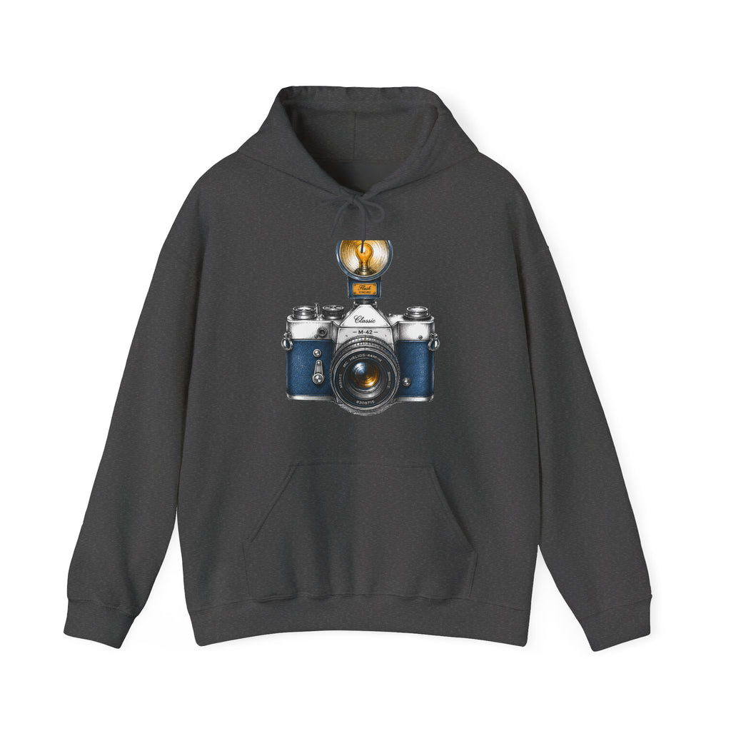 Matching Couple Sweatshirt - Camera & Film Matching Couple Hooded Sweatshirt Hand-Drawn Art His Hers Best Friend Gift - Design A