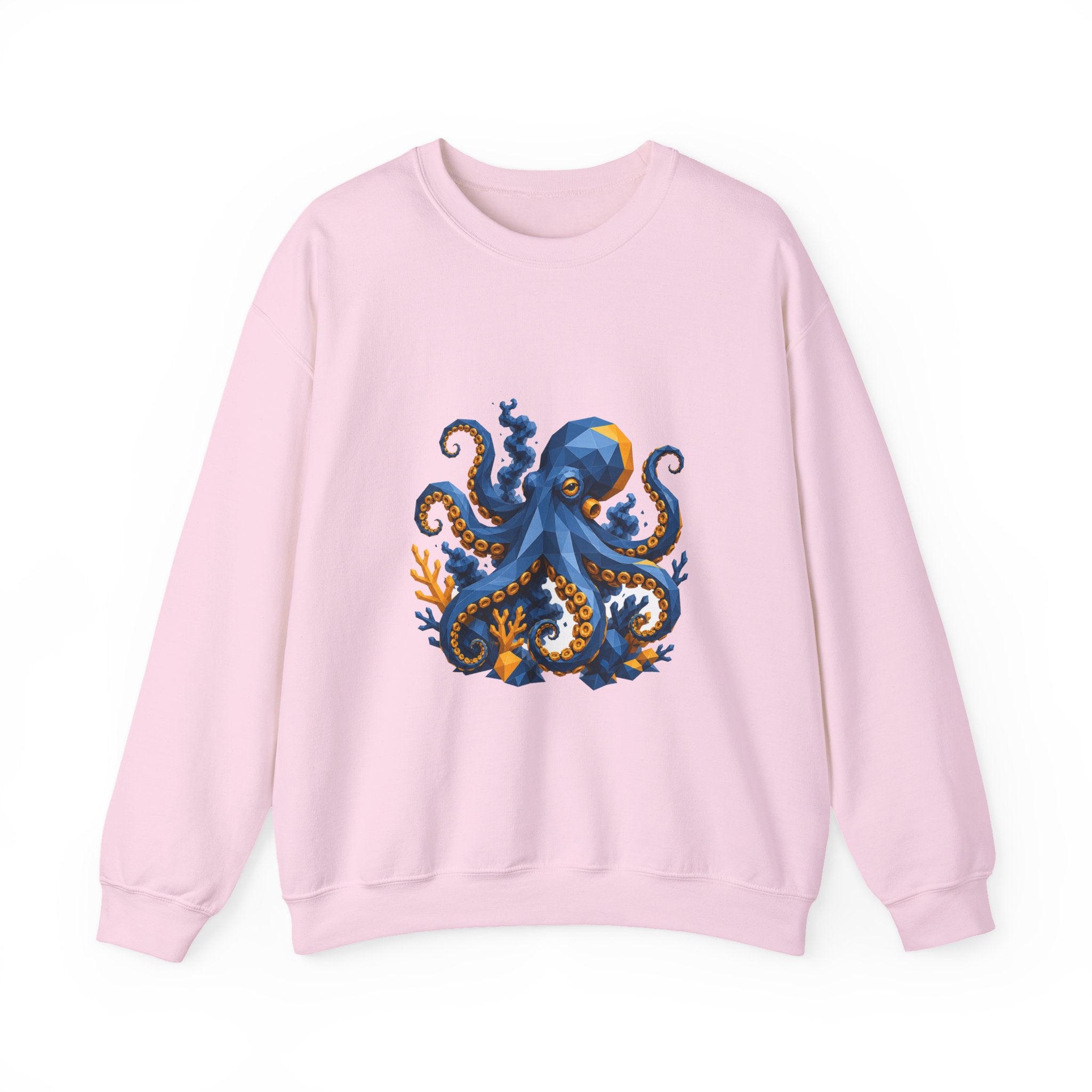 Matching Couple Sweatshirt - Octopus & Jellyfish Matching Couple Comfort Colors Crew Geometric Art His Hers Love Gift - Design A