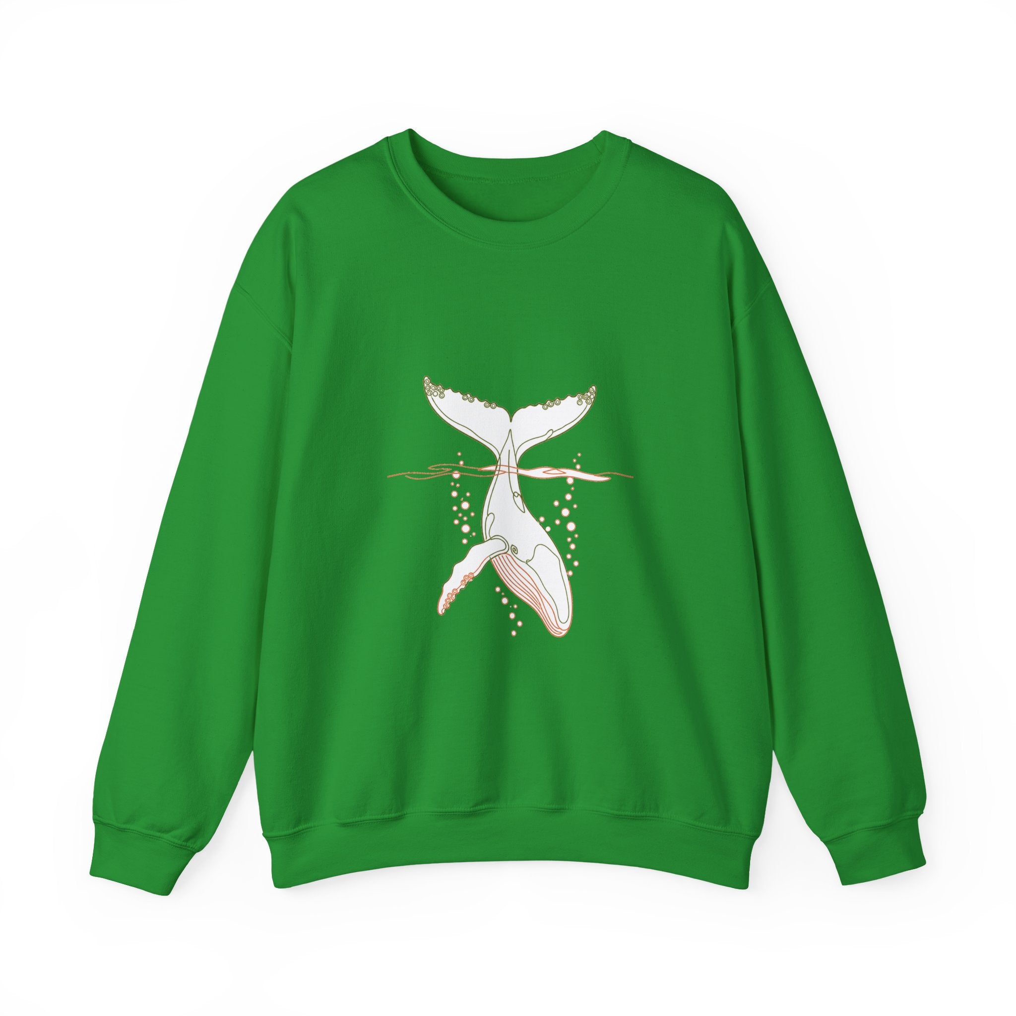 Matching Couple Sweatshirt - Eagle & Whale Matching Couple Premium Fleece Sweatshirt Minimalist Art His Hers Christmas Gift - Design B