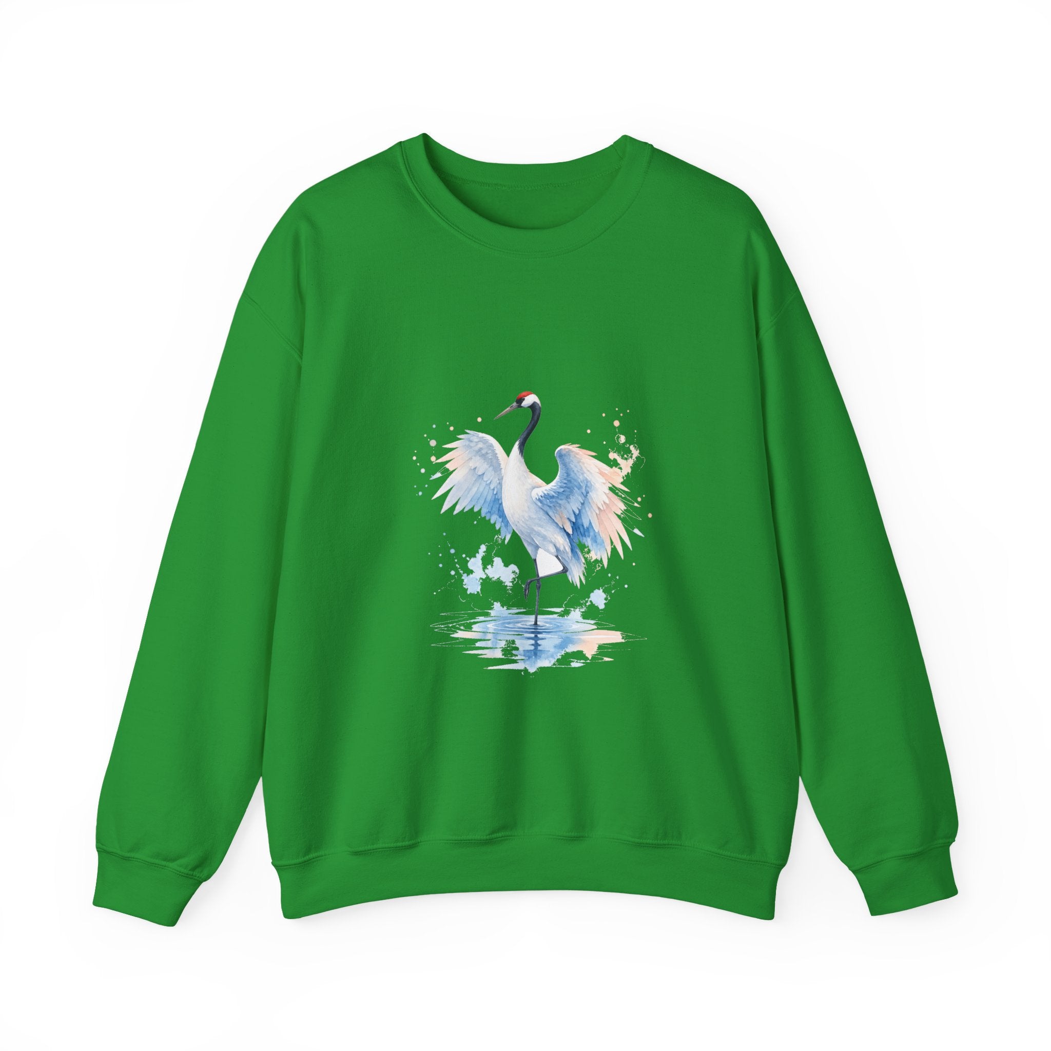 Matching Couple Sweatshirt - Tiger & Crane Matching Couple Comfort Colors Crew Watercolor Art His Hers Birthday Gift - Design B