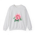 Matching Couple Sweatshirt - Rose & Thorn Matching Couple Comfort Colors Crew Watercolor Art His Hers Birthday Gift - Design A