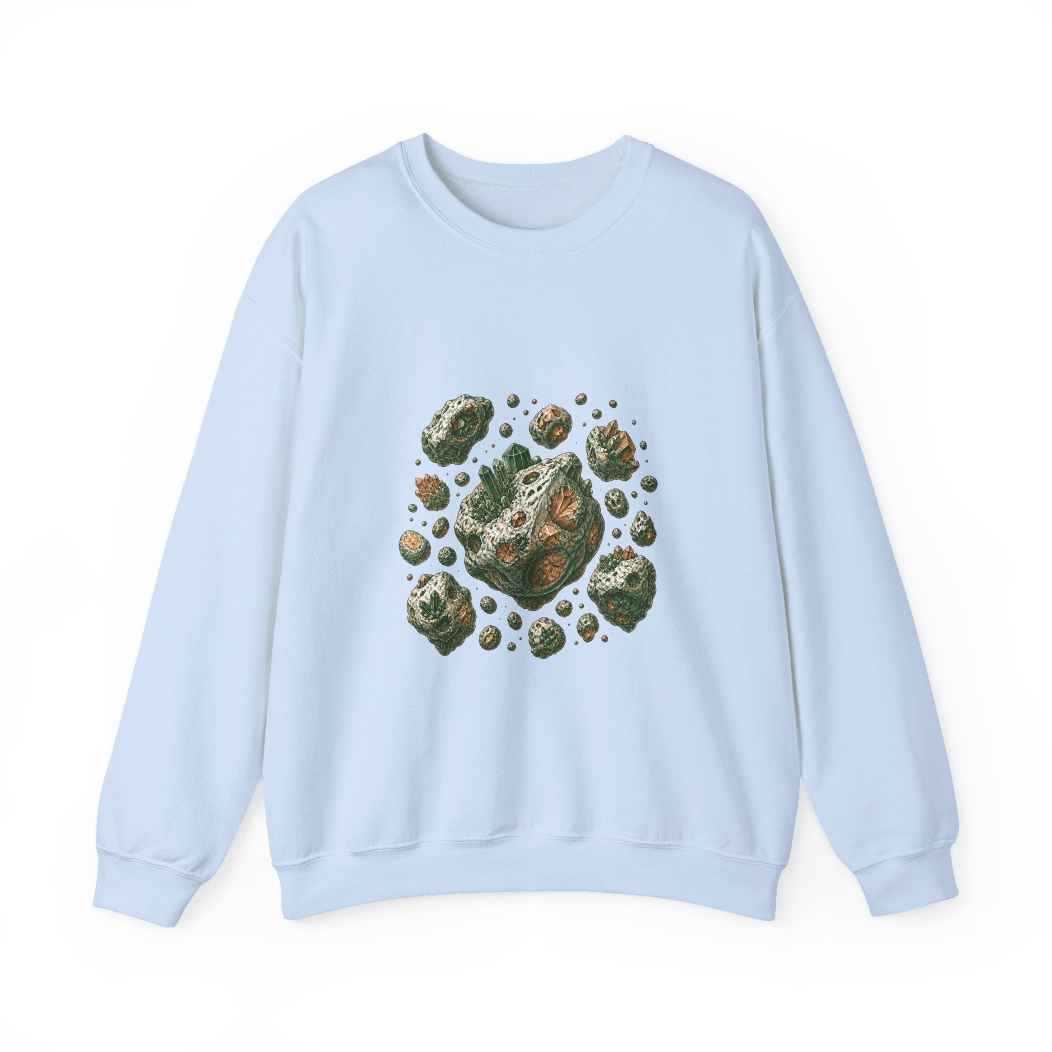Matching Couple Sweatshirt - Comet & Asteroid Matching Couple Crewneck Sweatshirt Hand-Drawn Art His Hers Best Friend Gift - Design B
