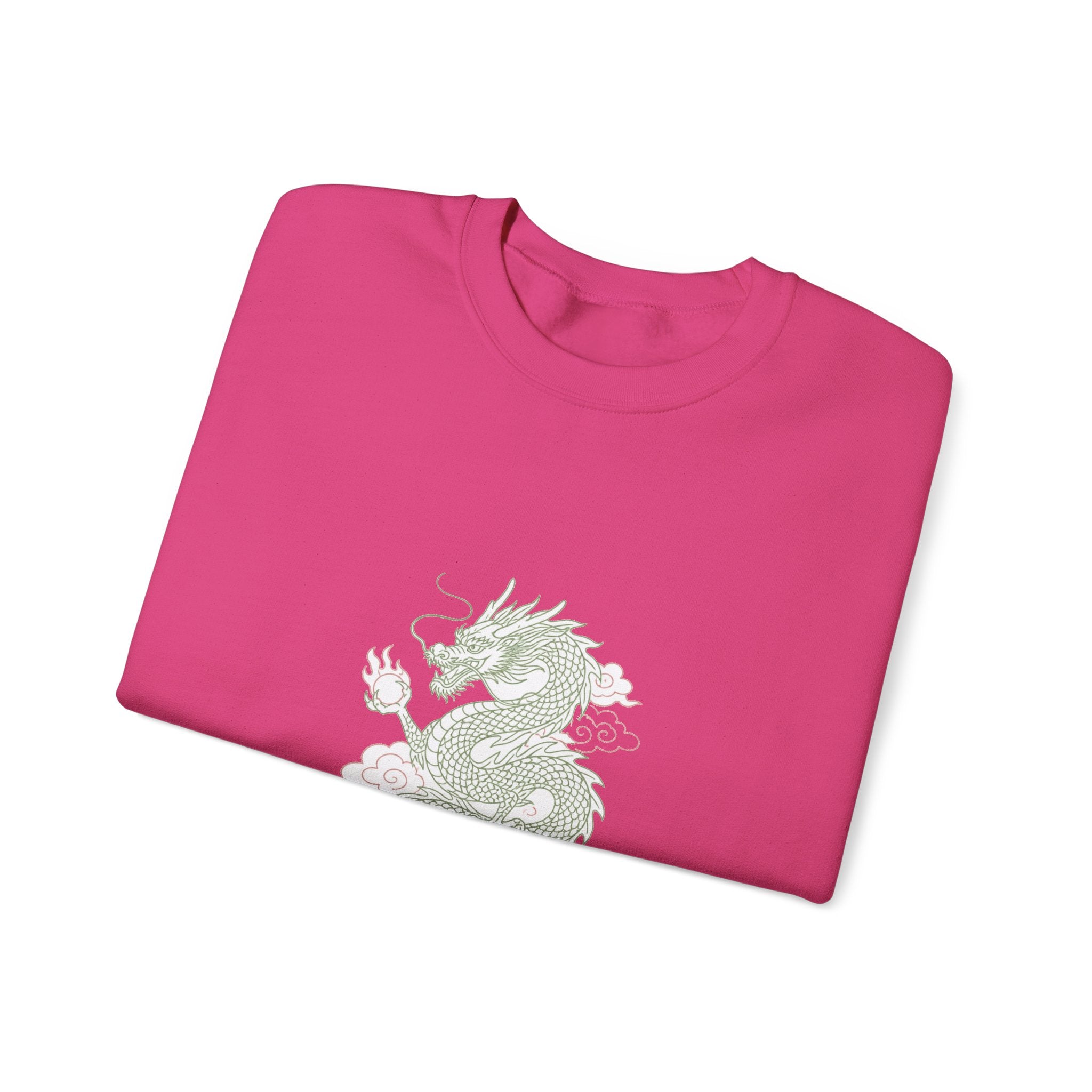 Matching Couple Sweatshirt - Dragon & Phoenix Matching Couple Premium Fleece Sweatshirt Minimalist Art His Hers Christmas Gift - Design A
