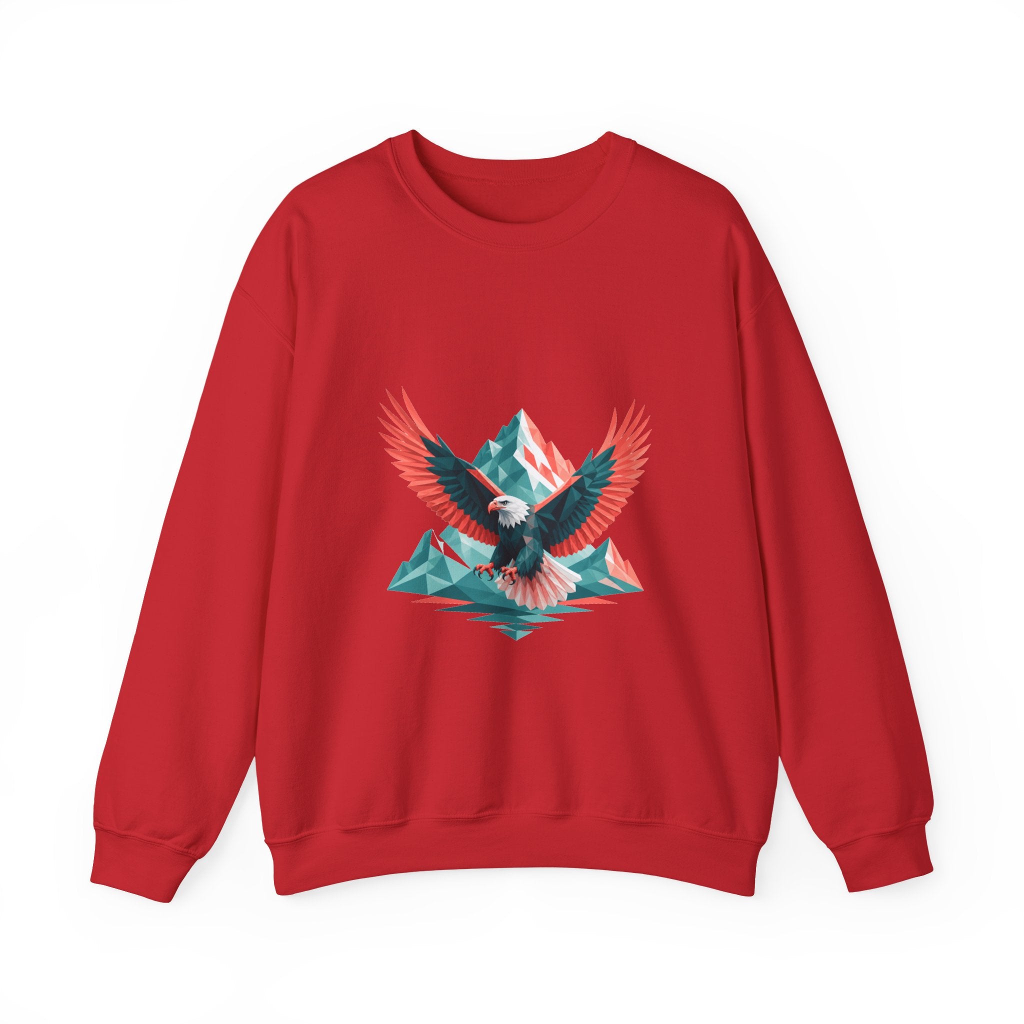 Matching Couple Sweatshirt - Eagle & Whale Matching Couple Comfort Colors Crew Geometric Art His Hers Love Gift - Design A