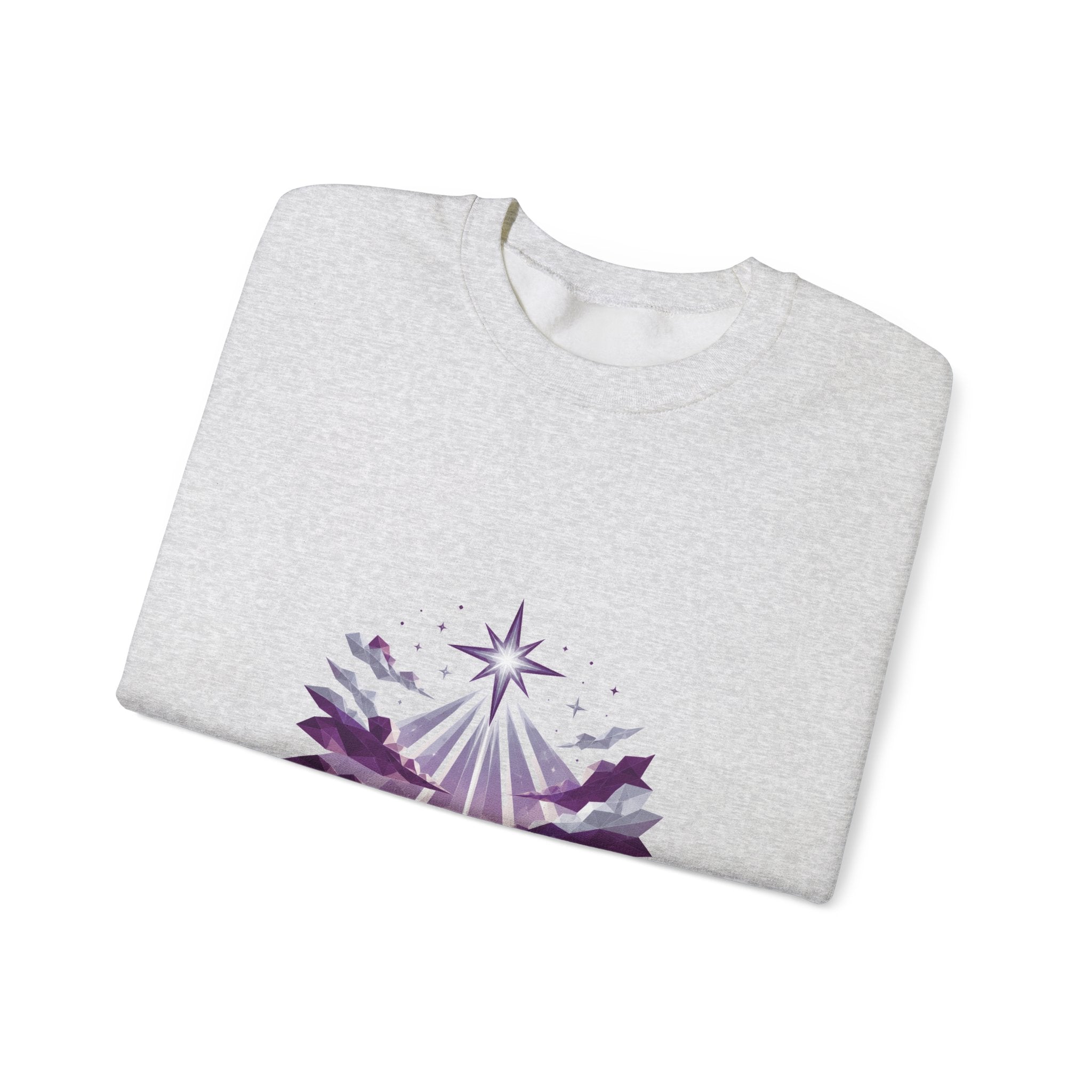 Matching Couple Sweatshirt - Evening & Morning Star Matching Couple Crewneck Sweatshirt Geometric Art His Hers Couple Gift - Design A