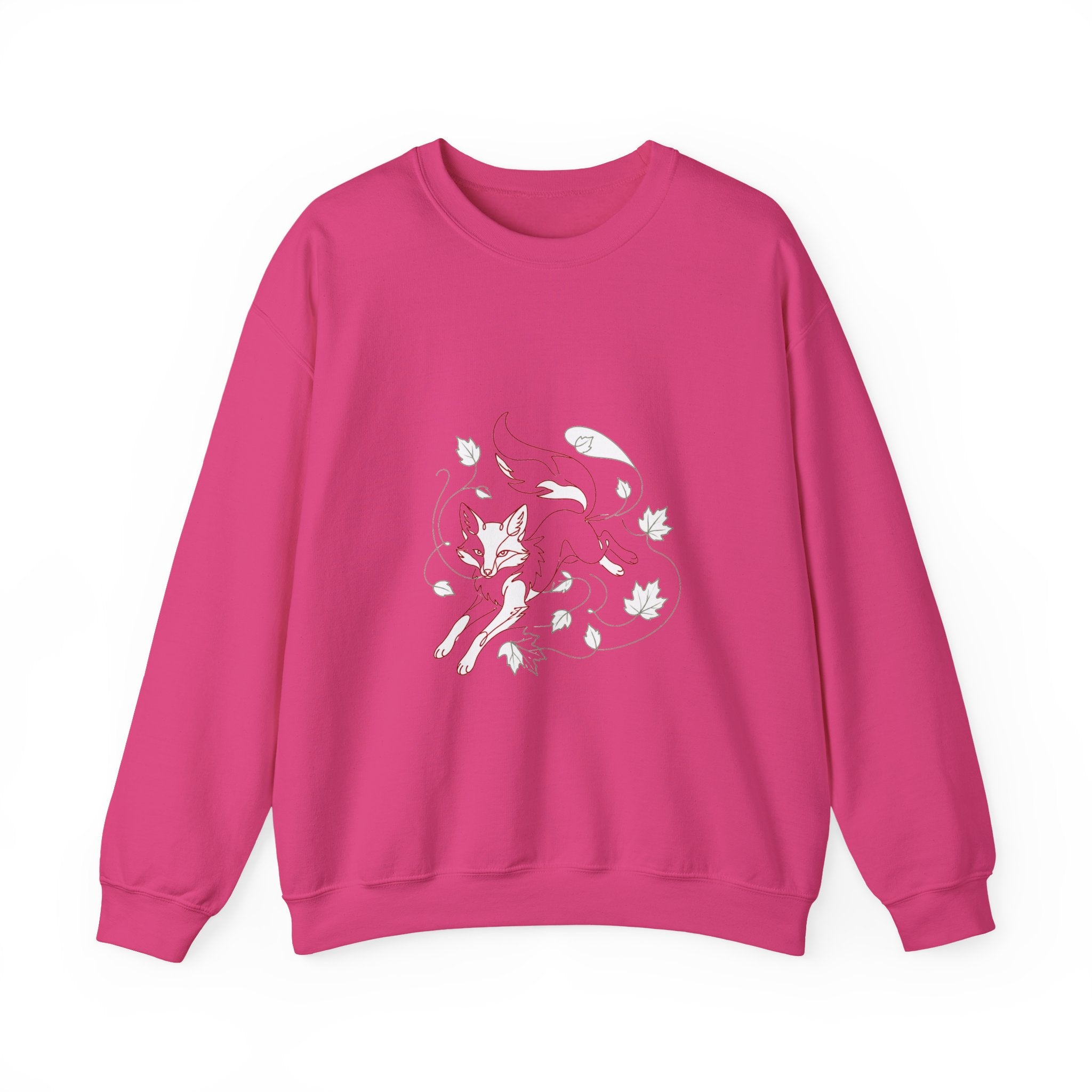 Matching Couple Sweatshirt - Fox & Rabbit Matching Couple Crewneck Sweatshirt Minimalist Art His Hers Valentine Gift - Design A