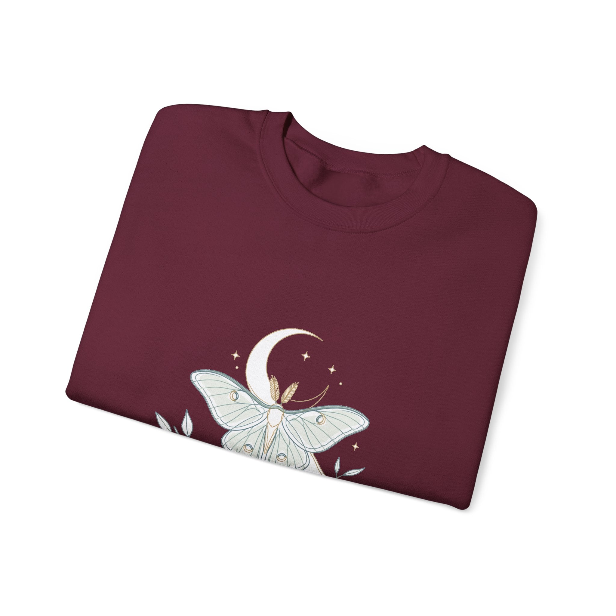 Matching Couple Sweatshirt - Butterfly & Moth Matching Couple Comfort Colors Crew Minimalist Art His Hers Christmas Gift - Design B