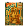 Pancake Stack Platform Wall Art Poster 18×24 Psychedelic Cafe Decor Maximalist Print